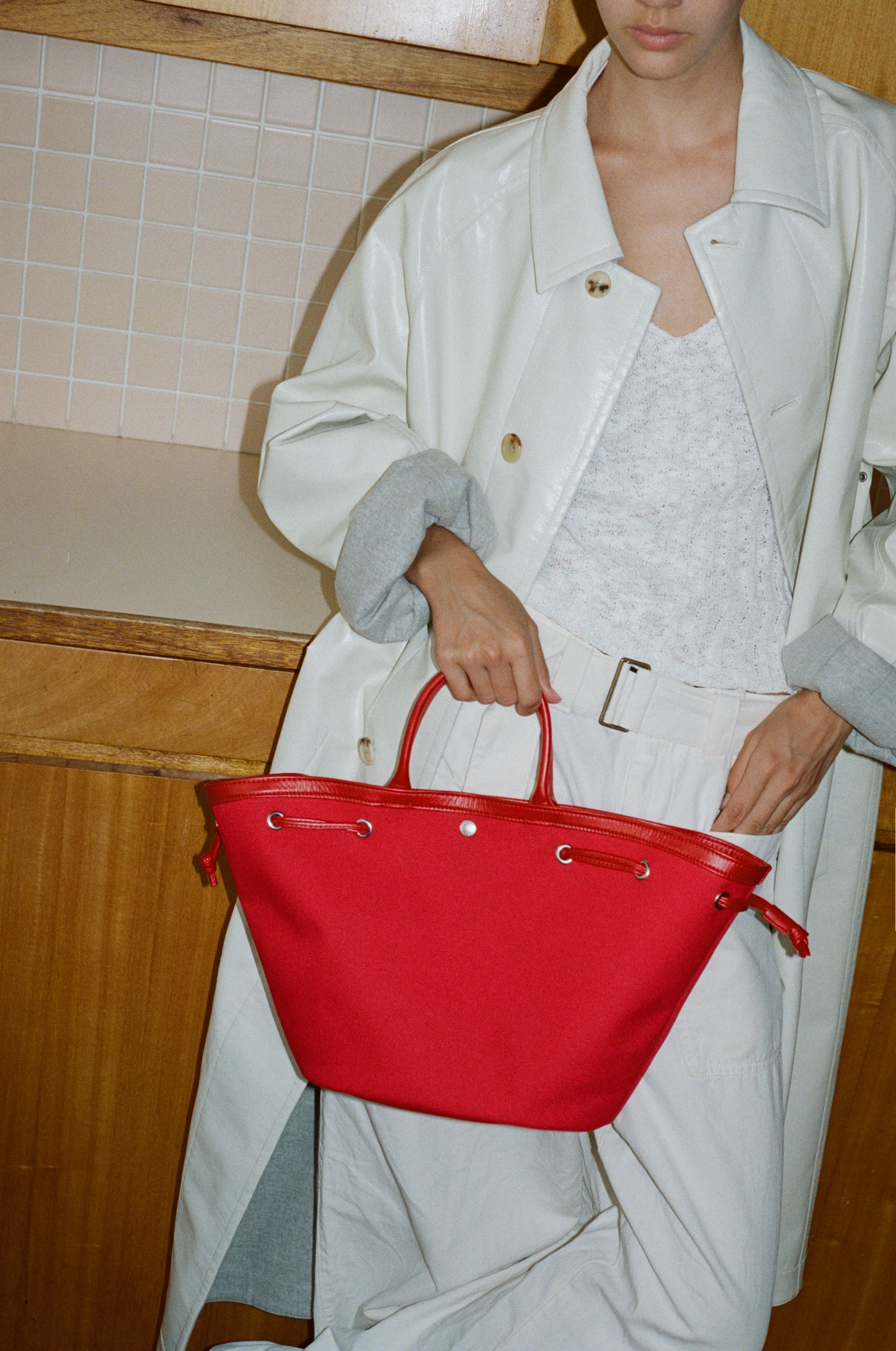 SAC COQUILLE SMALL RED