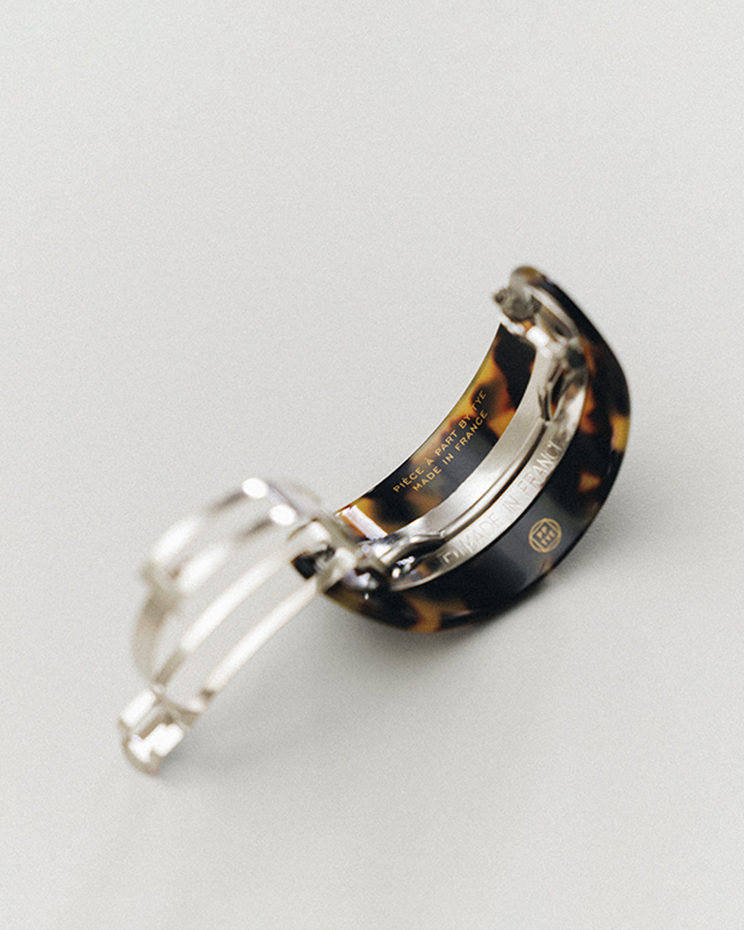 BARRETTE DEMI-LUNE LEOPARD