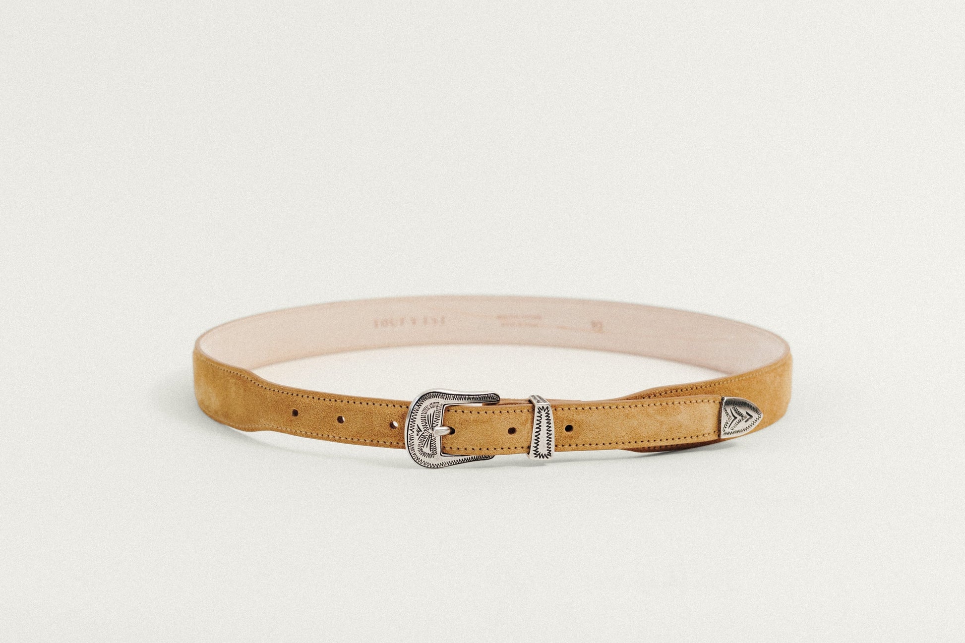 CEINTURE GRAVÉE CAMEL
