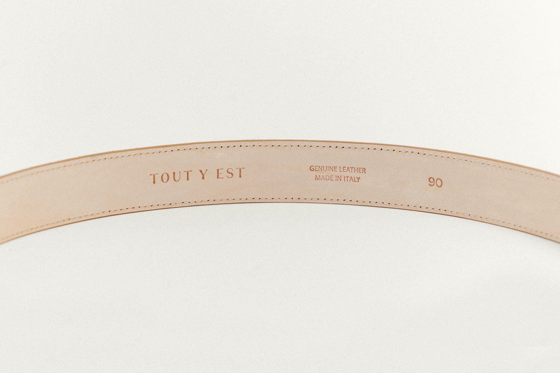 CEINTURE GRAVÉE CAMEL