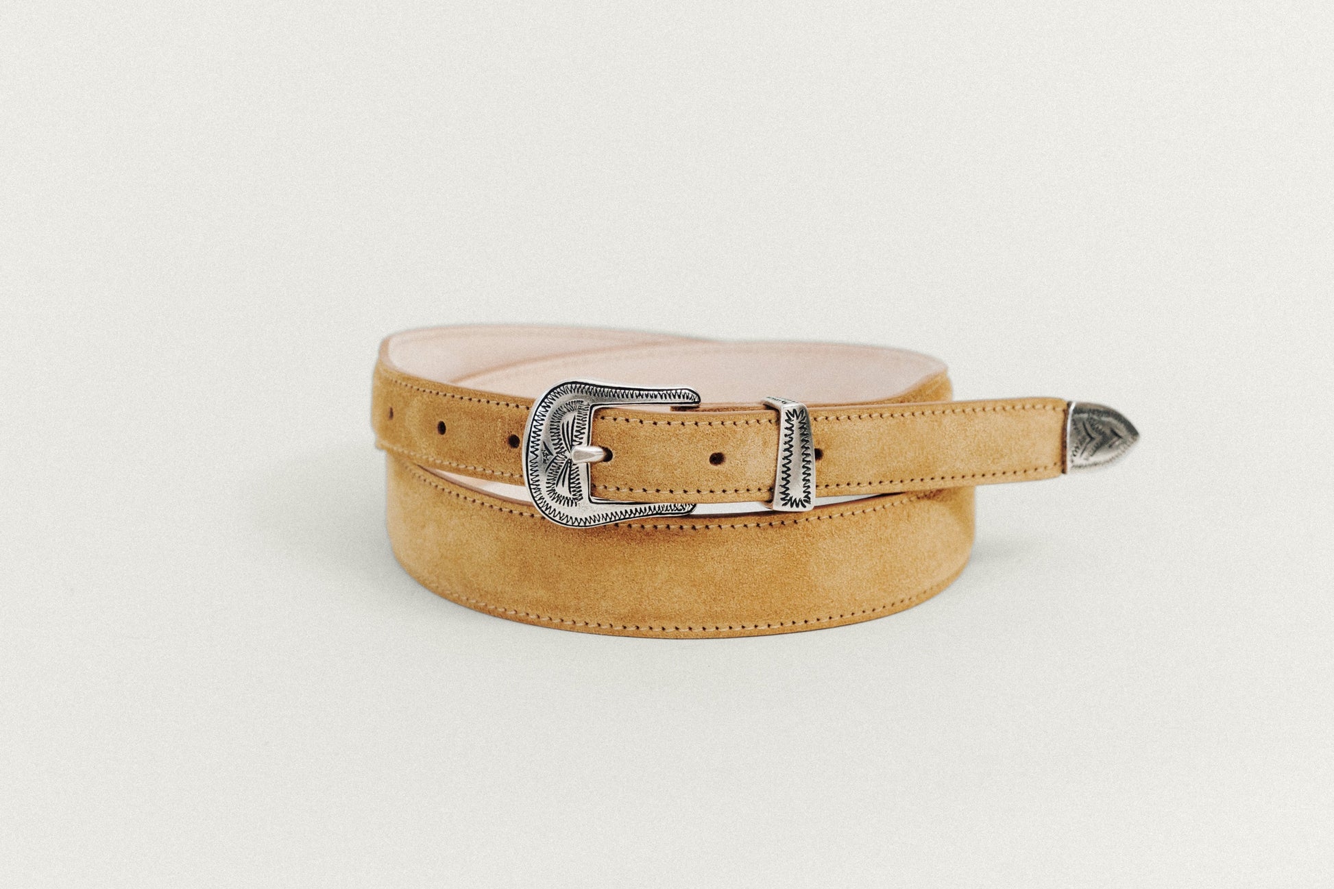CEINTURE GRAVÉE CAMEL