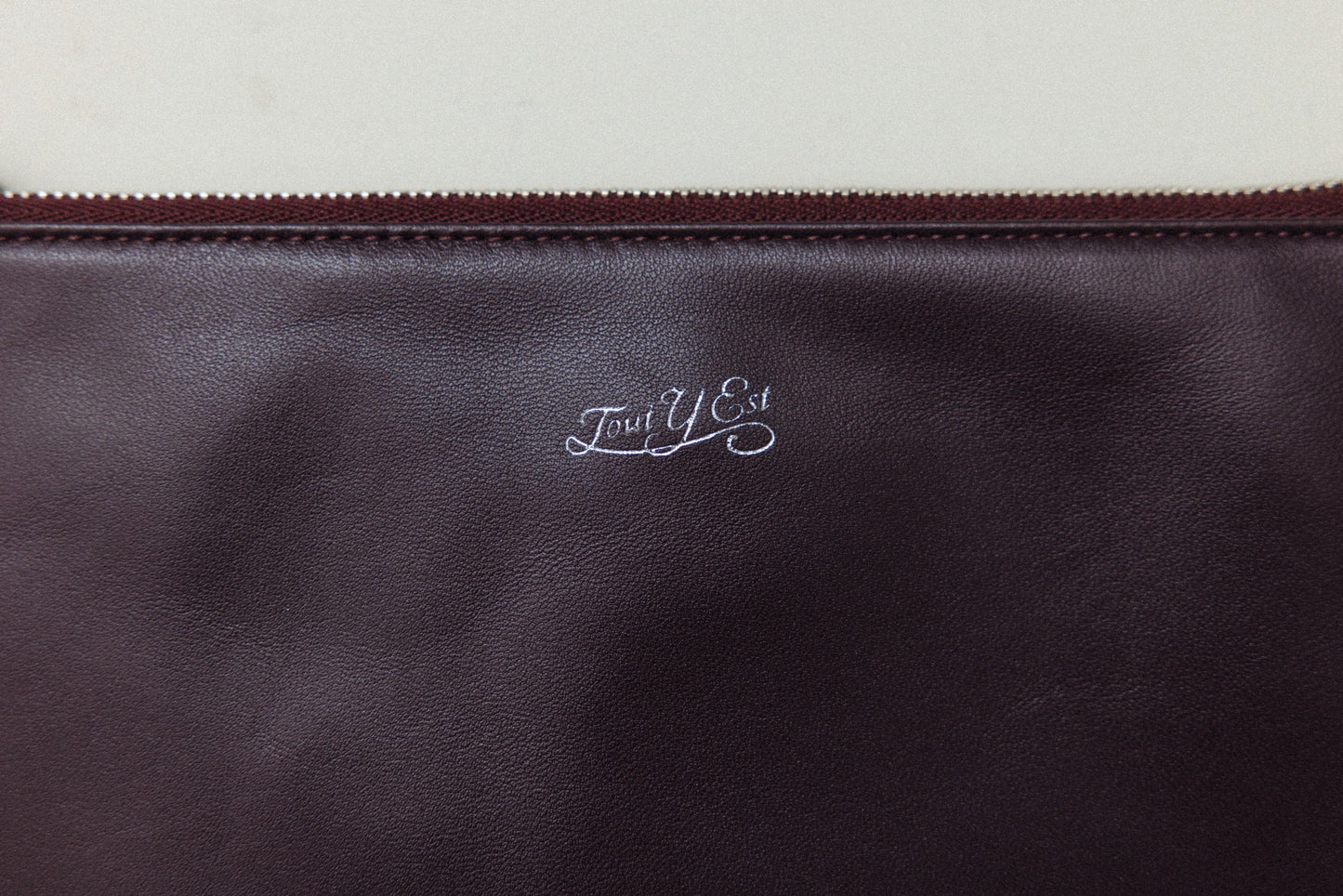 POCHETTE LISSE BURGUNDY