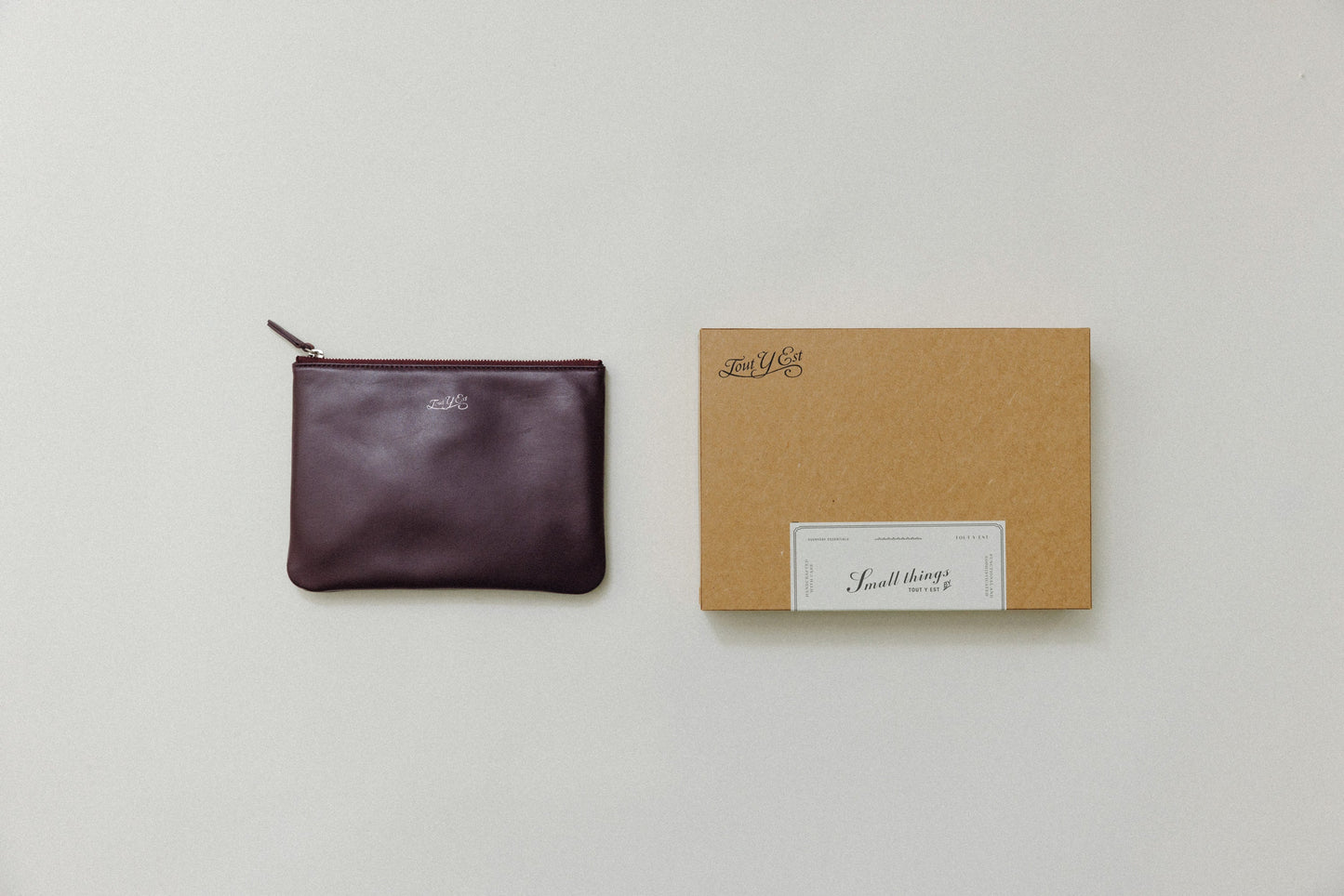 POCHETTE LISSE BURGUNDY