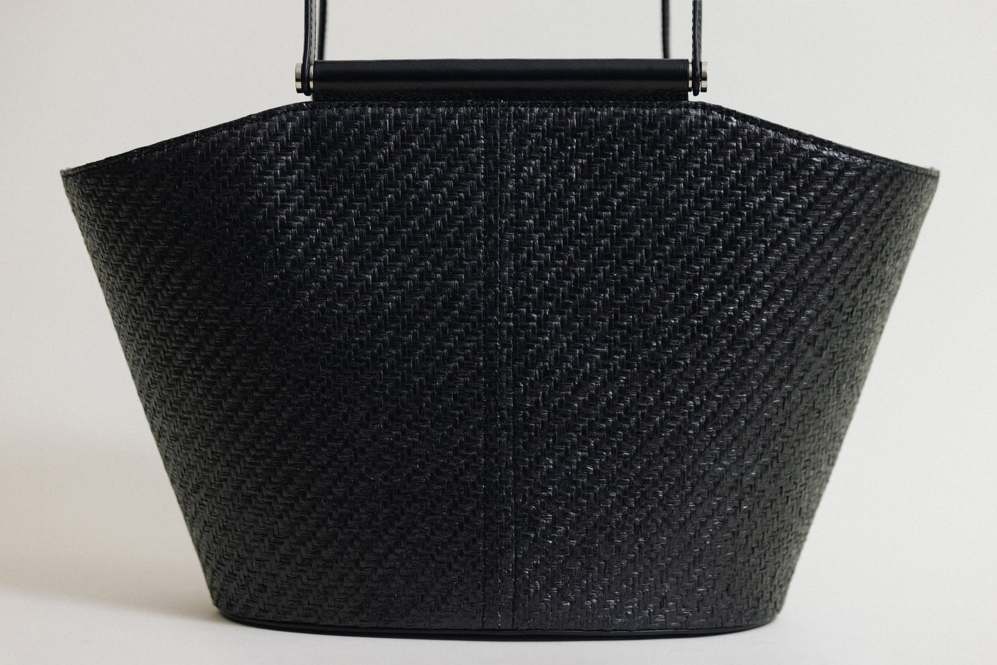 SAC ÉTIRÉ RATTAN SMALL BLACK