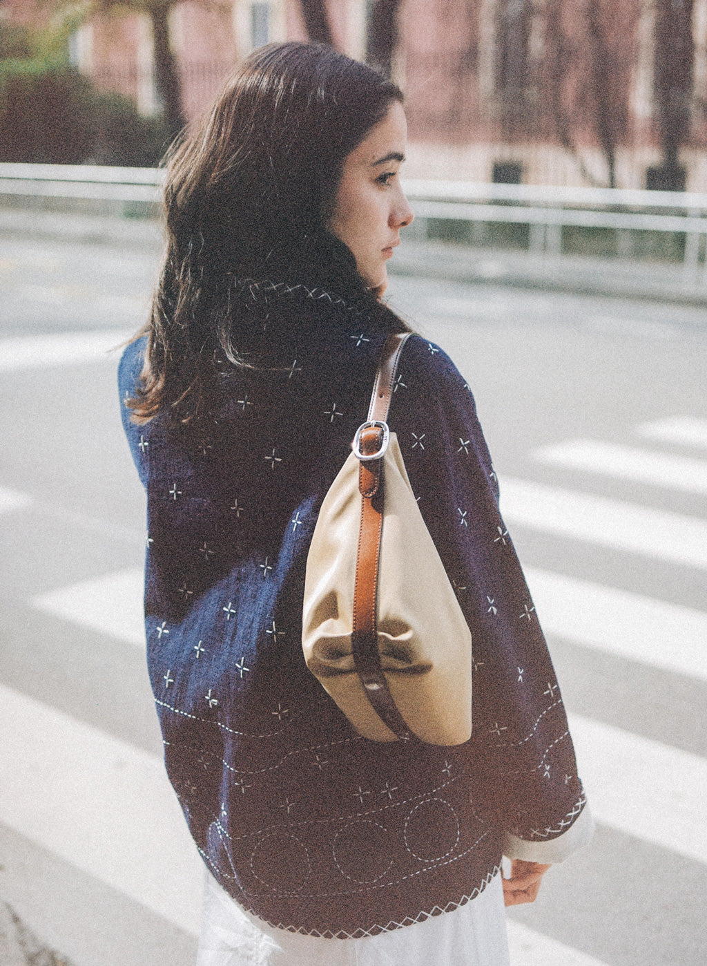 SAC CANOT TOILE SMALL BEIGE