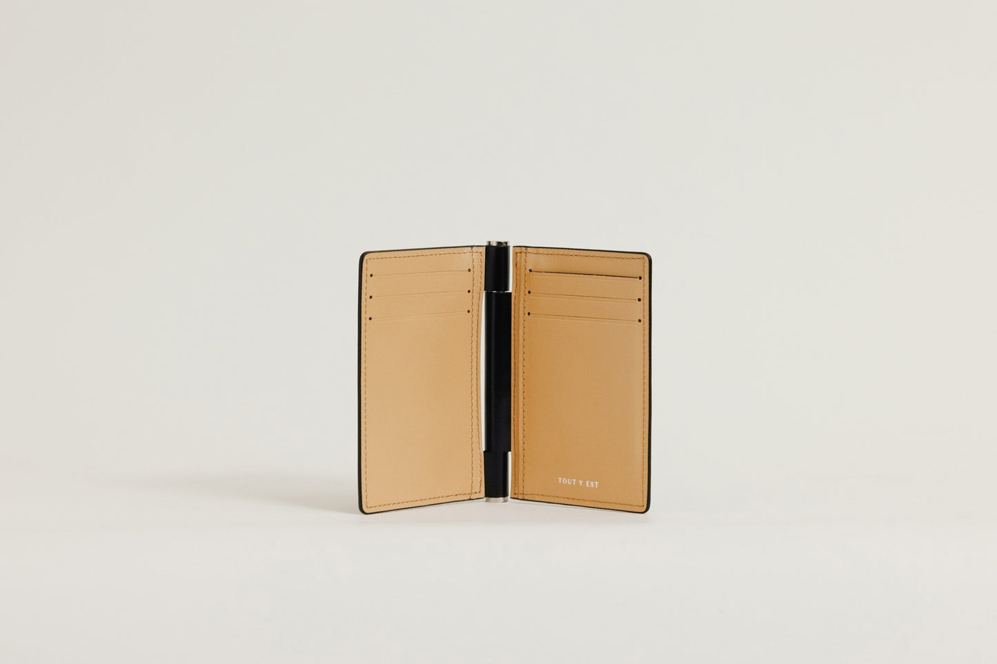 PORTE CARTES PAUMELLE BLACK / NATURAL