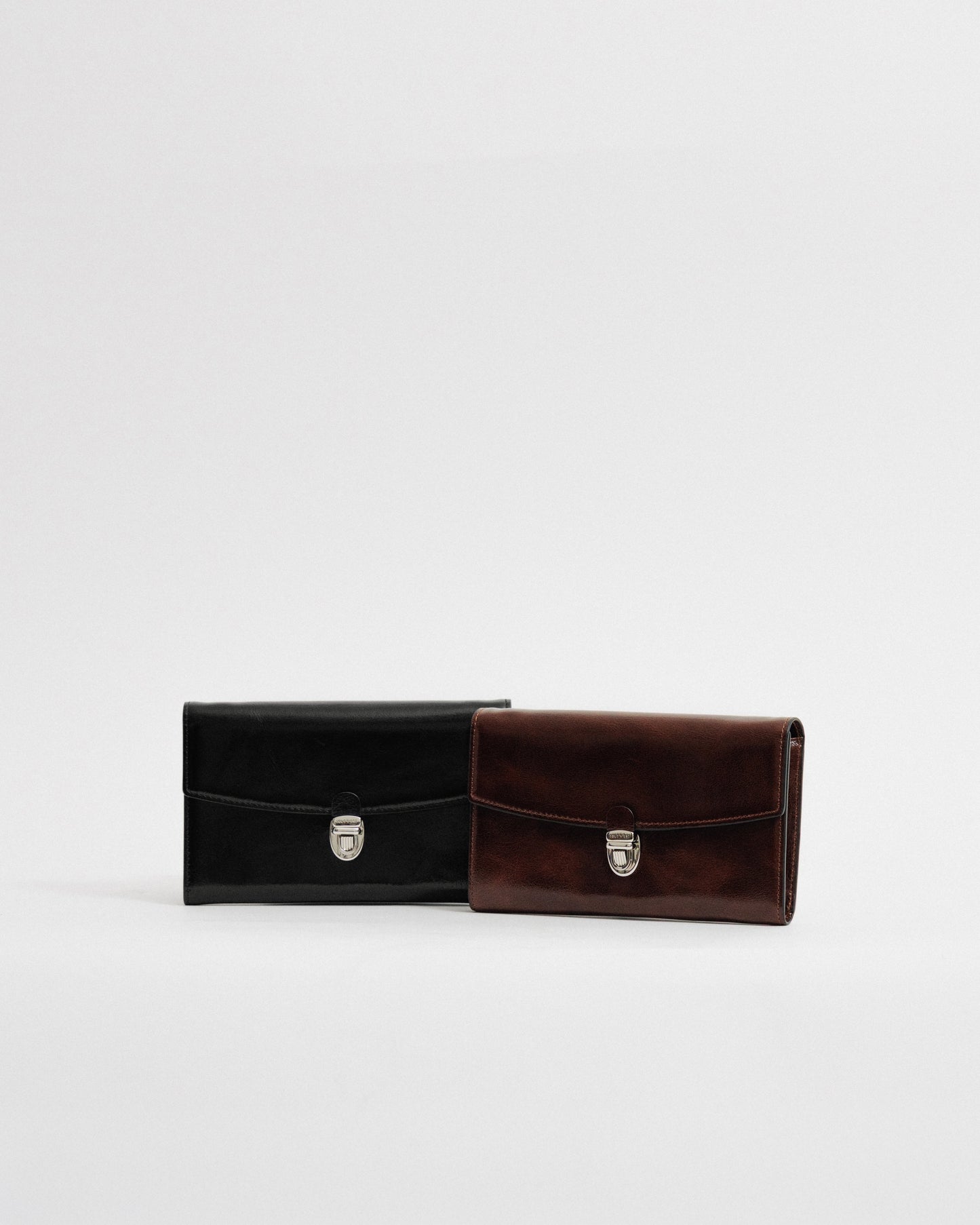 PORTE CARTES LOQUET ÉPAULE BLACK