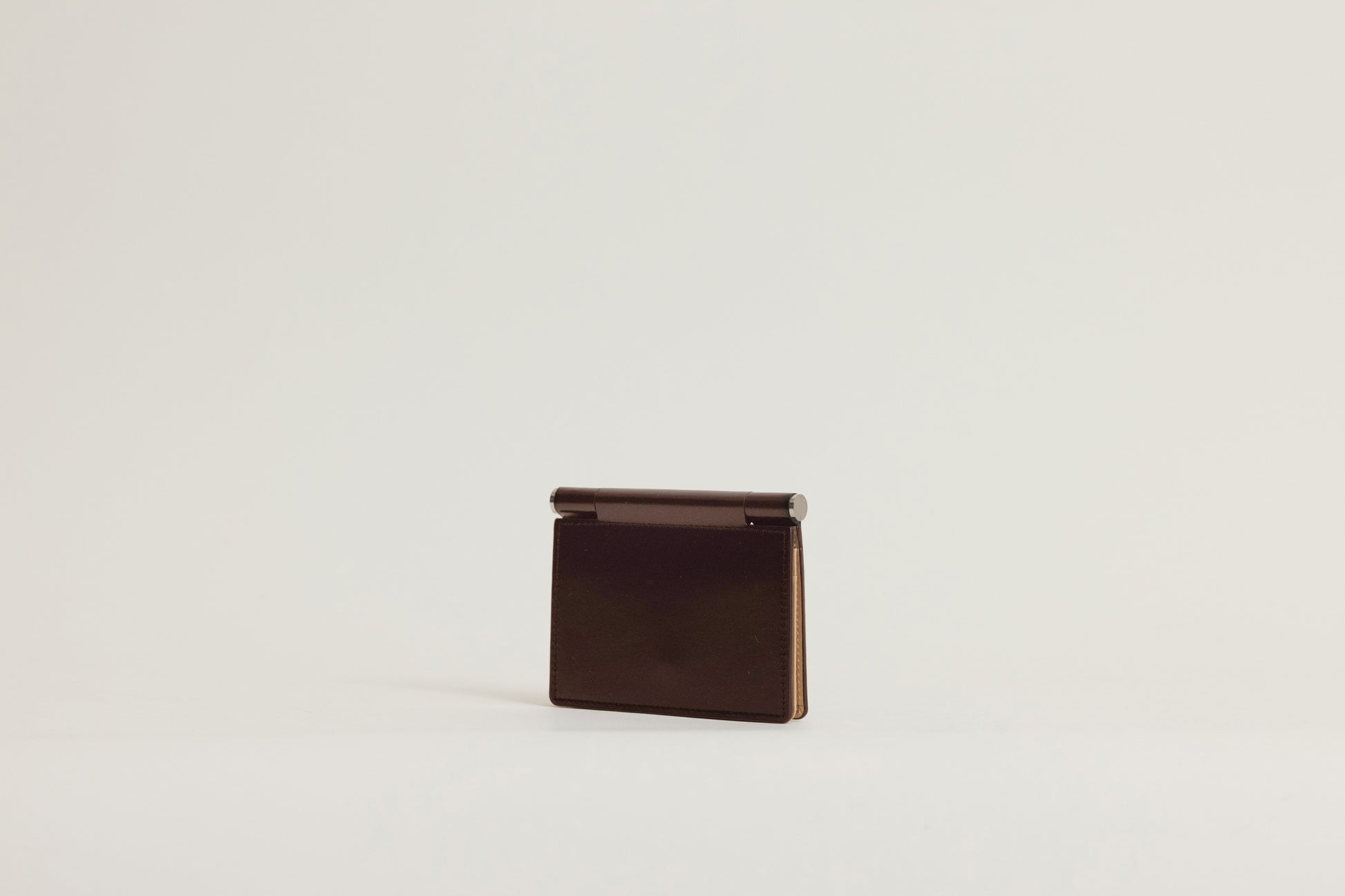 PORTE CARTES DE VISITE PAUMELLE BROWN / NATURAL