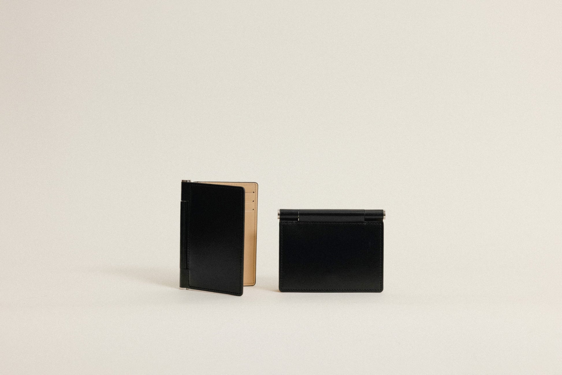 PORTE CARTES PAUMELLE BLACK / NATURAL