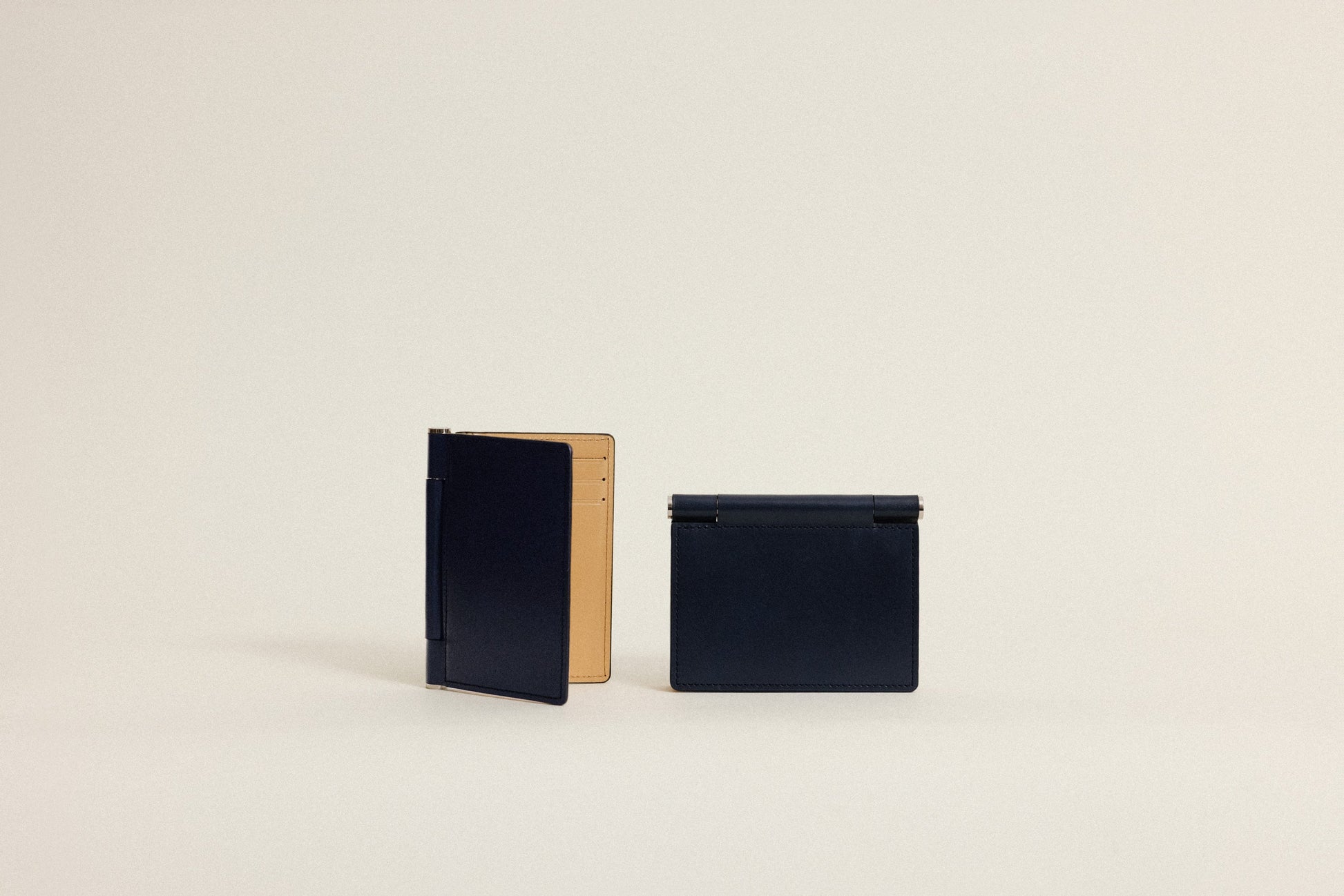 PORTE CARTES DE VISITE PAUMELLE NAVY / NATURAL