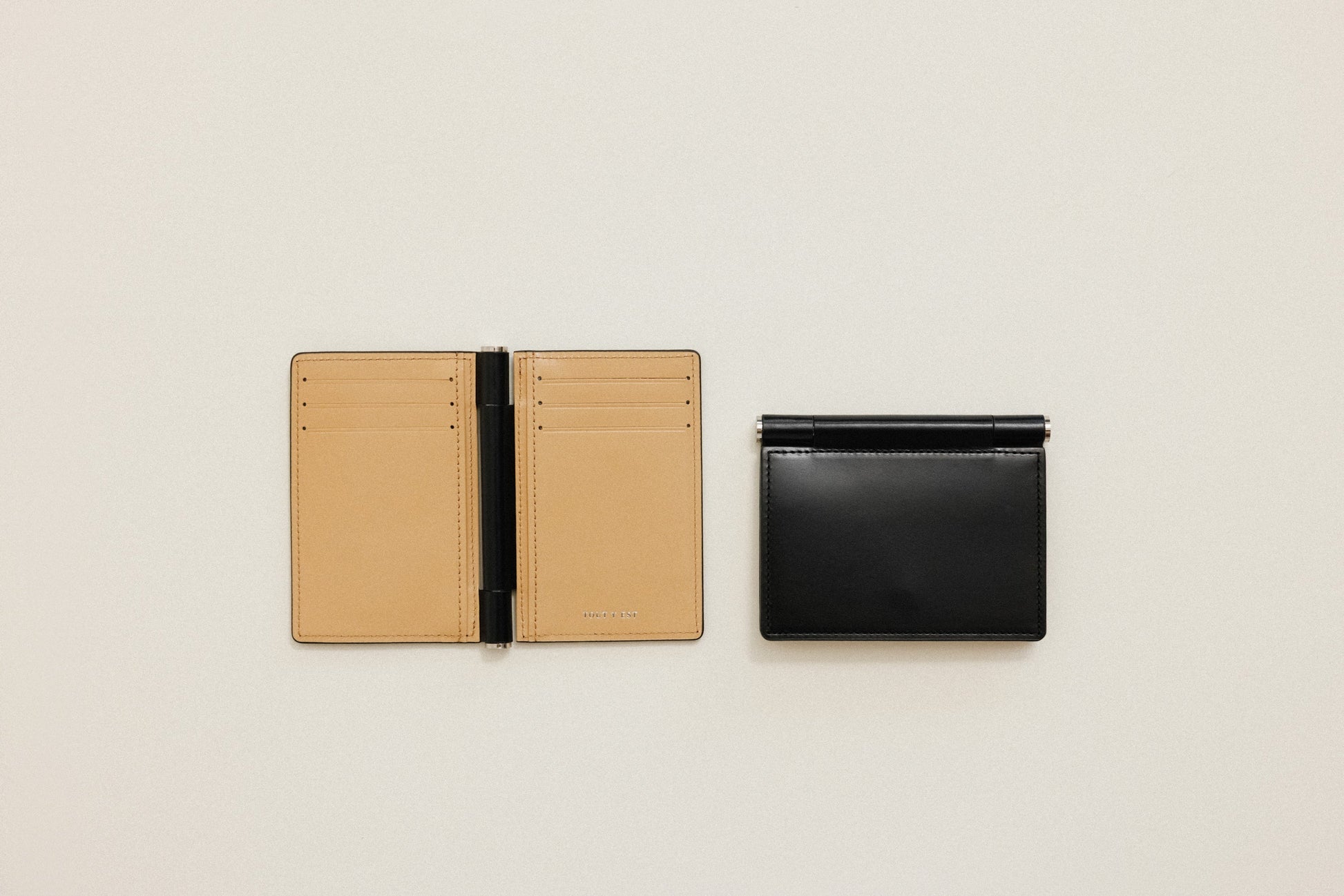 PORTE CARTES PAUMELLE BLACK / NATURAL