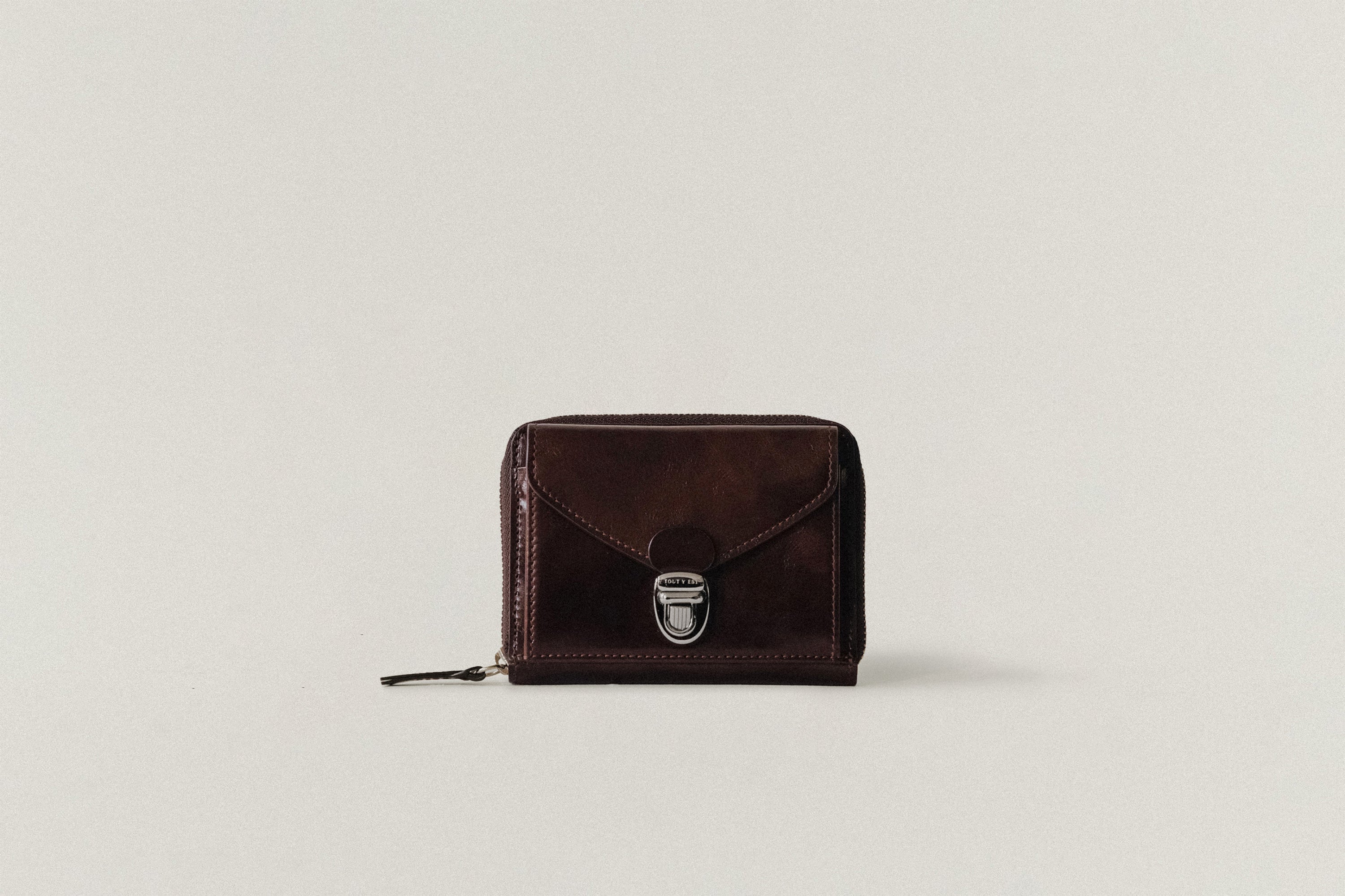 PORTE CARTES LOQUET ZIPPÉ BROWN – TOUT Y EST JP