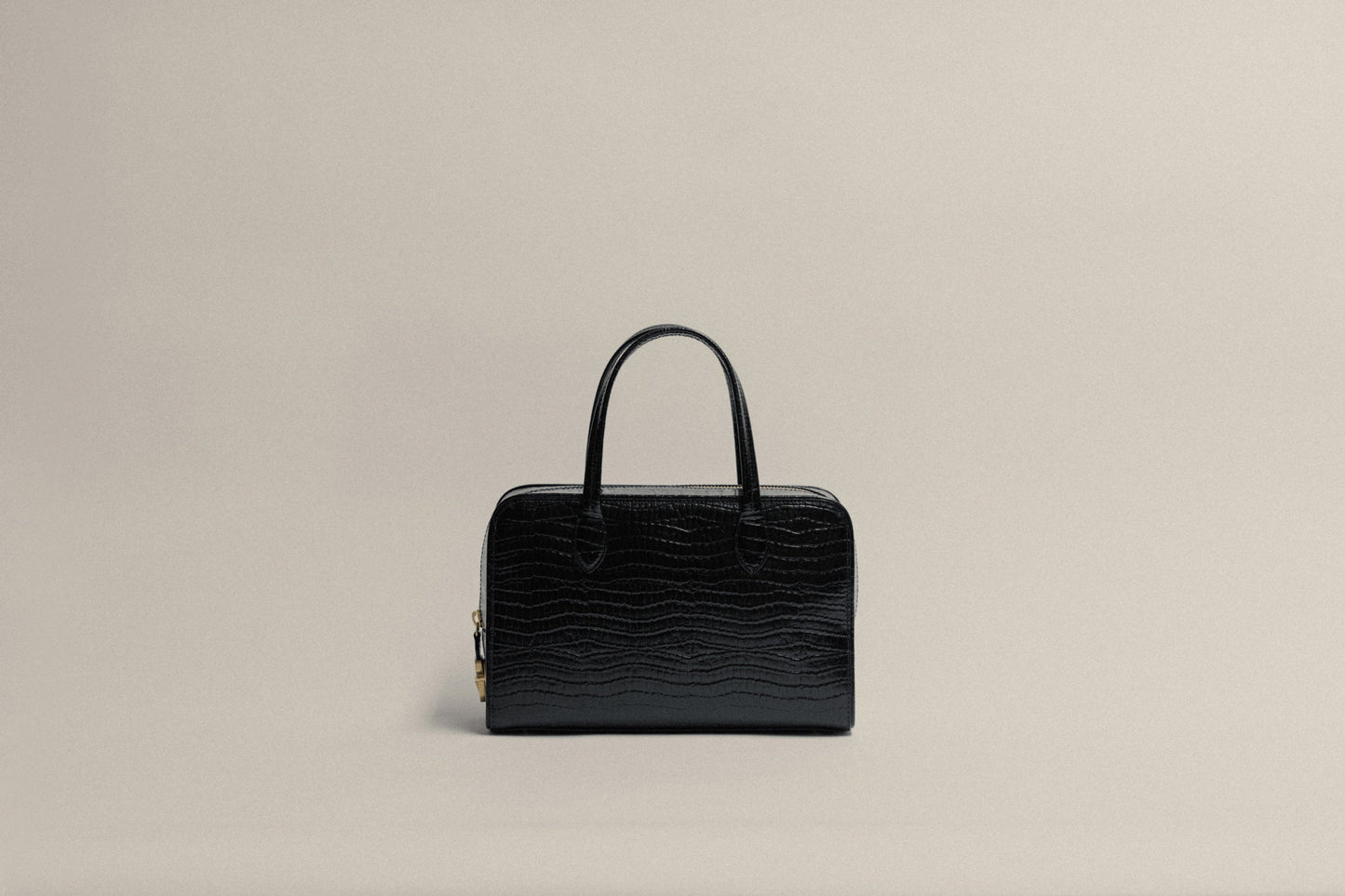 SAC LOQUET SMALL CROCO BLACK