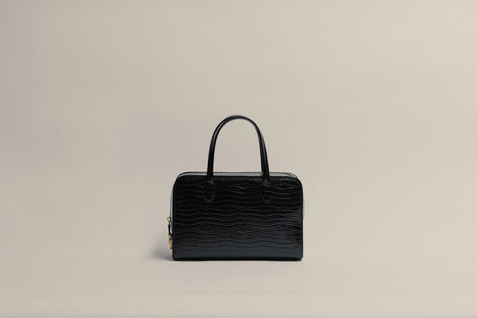 SAC LOQUET SMALL CROCO BLACK