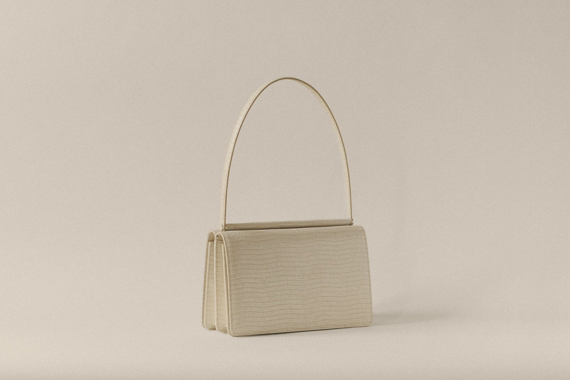 SAC PAUMELLE LIZARD WHITE