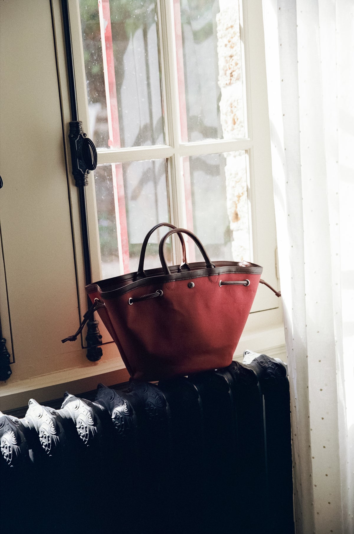 SAC COQUILLE SMALL BURGUNDY