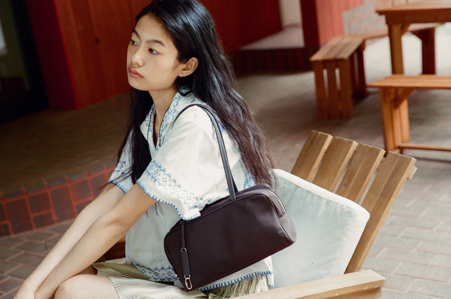 SAC LOQUET NYLON SMALL BROWN