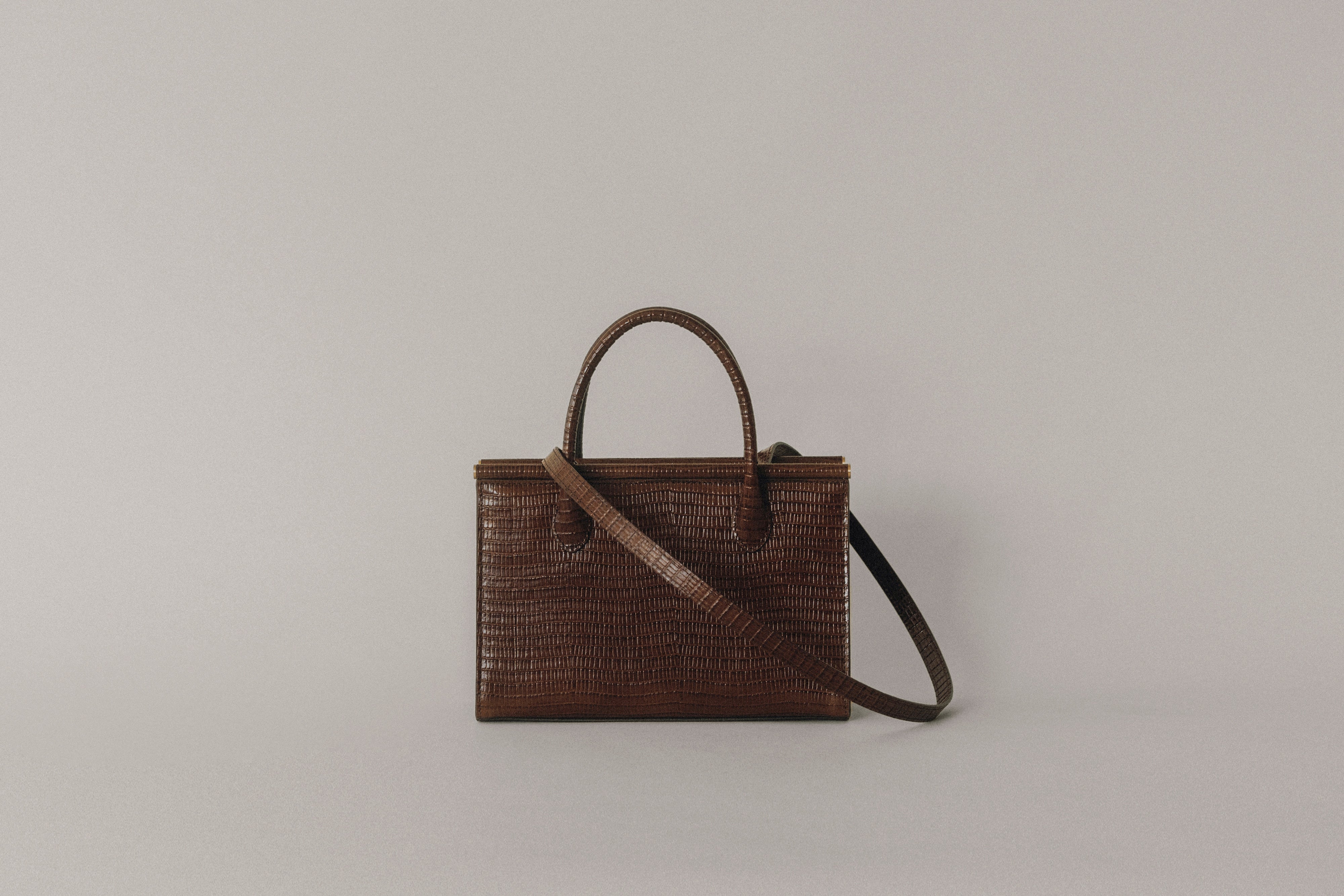 SAC PARALLÈLE MINI LIZARD CHOCOLATE – TOUT Y EST JP