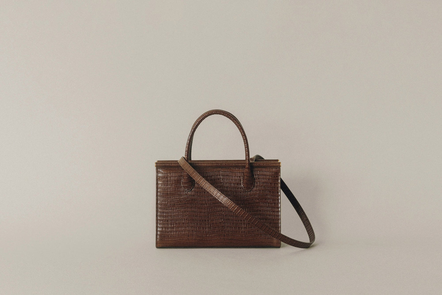 SAC PARALLÈLE MINI LIZARD CHOCOLATE