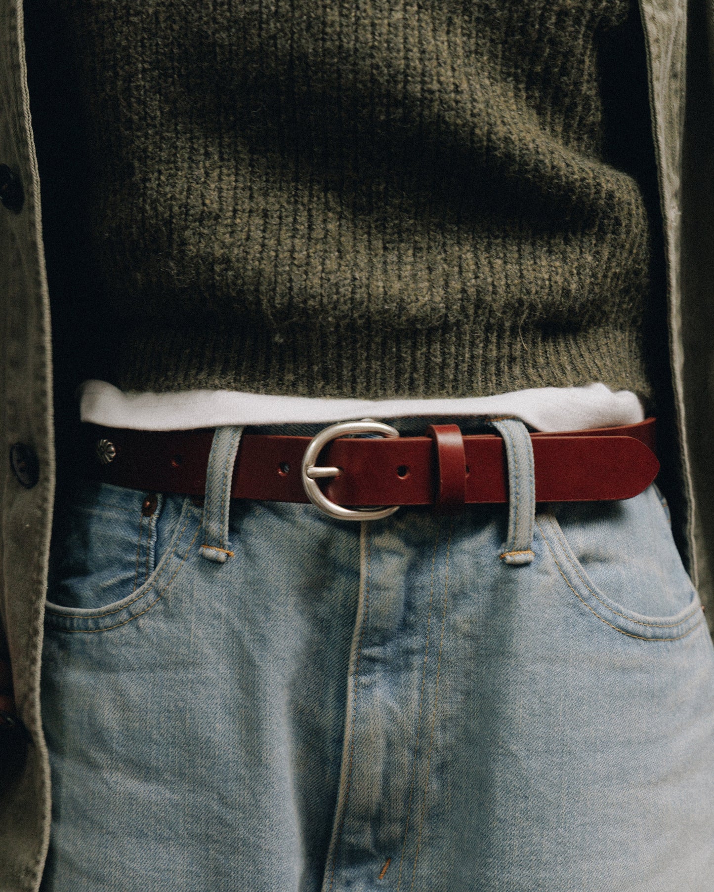 CEINTURE CLOUTÉE TAN