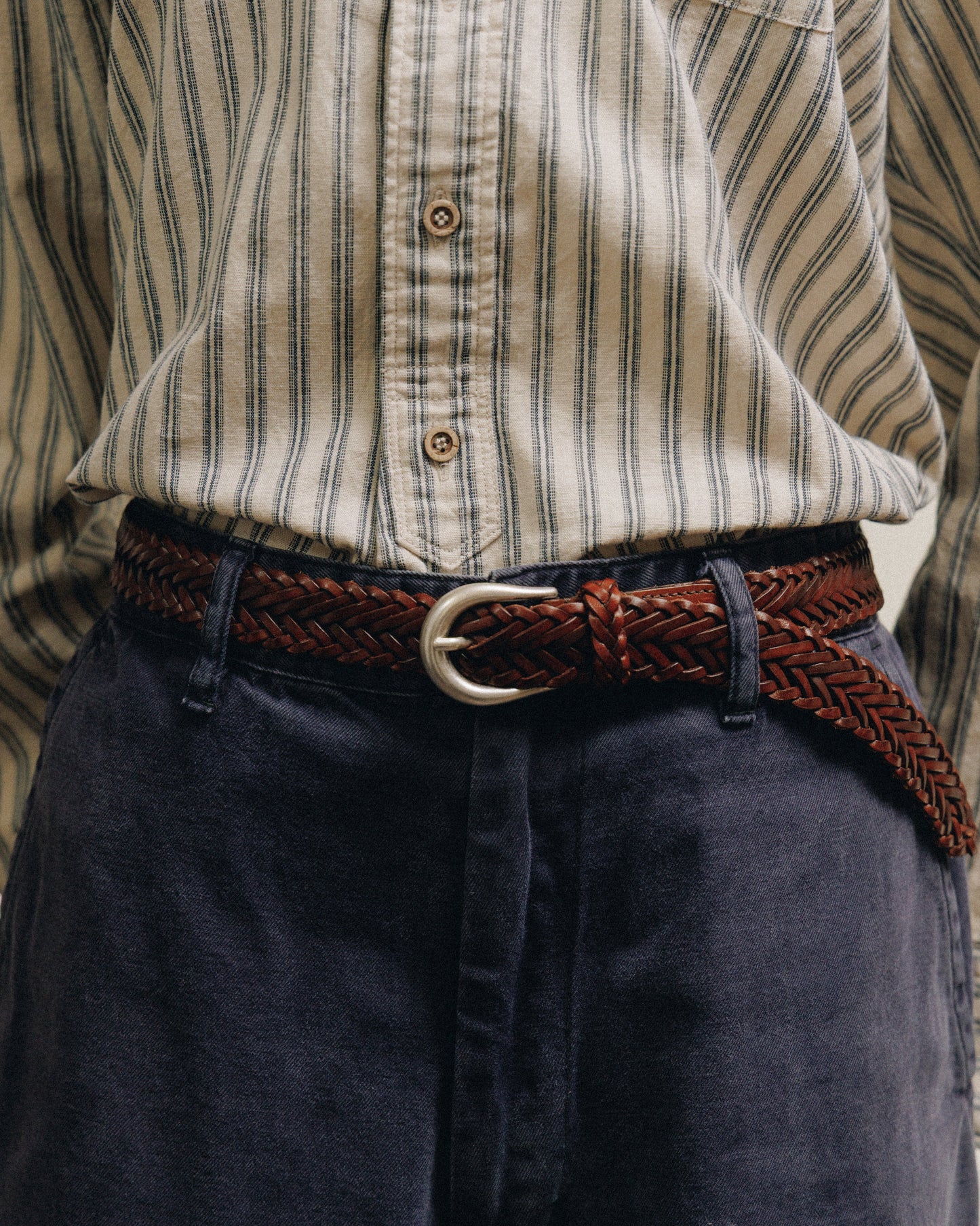 CEINTURE TRESSÉE BROWN