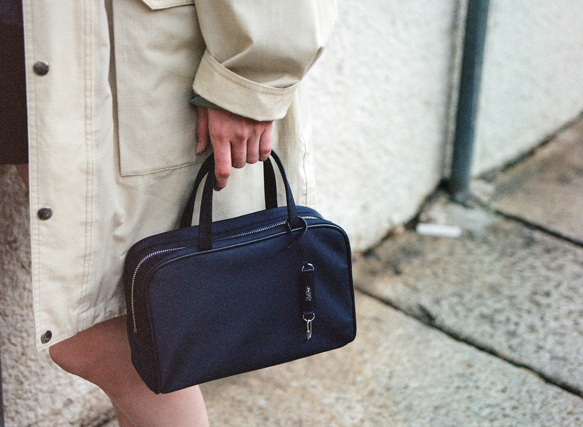 SAC LOQUET TOILE SMALL NAVY