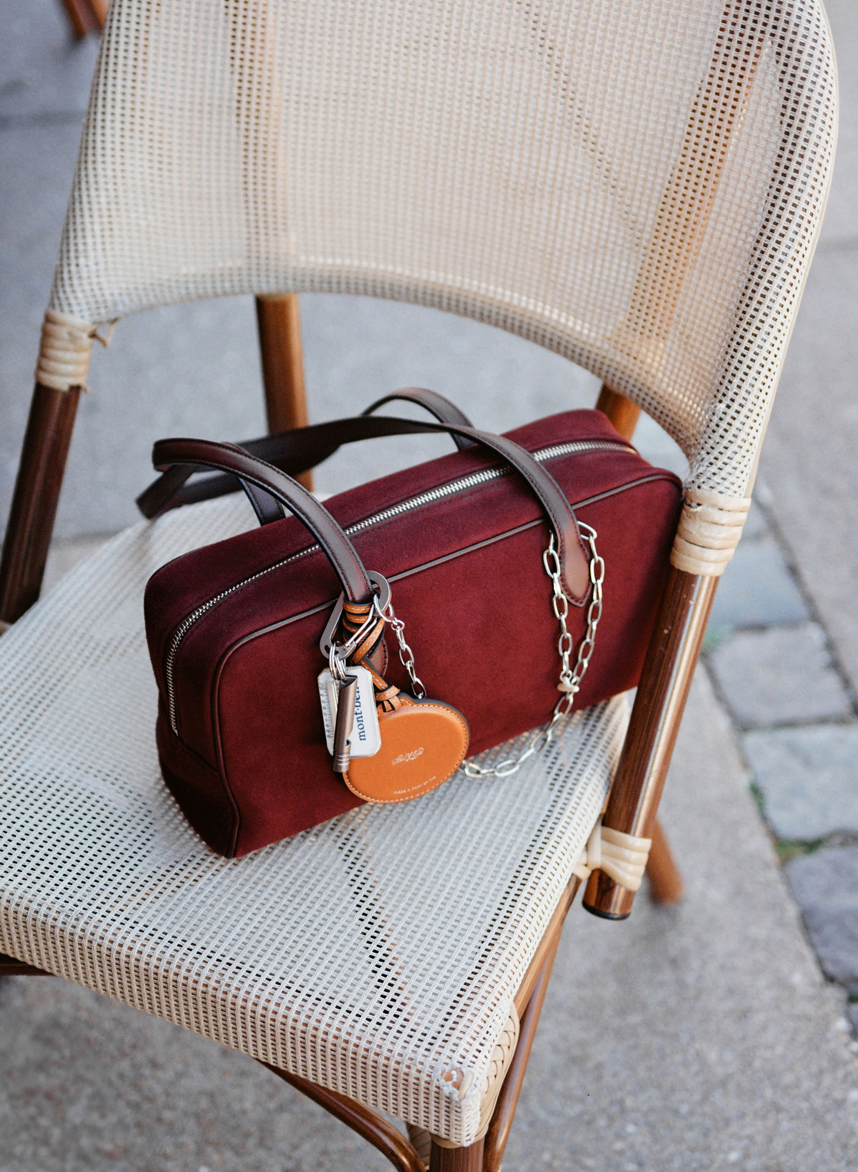 SAC LOQUET SMALL SUEDE BURGUNDY – TOUT Y EST JP