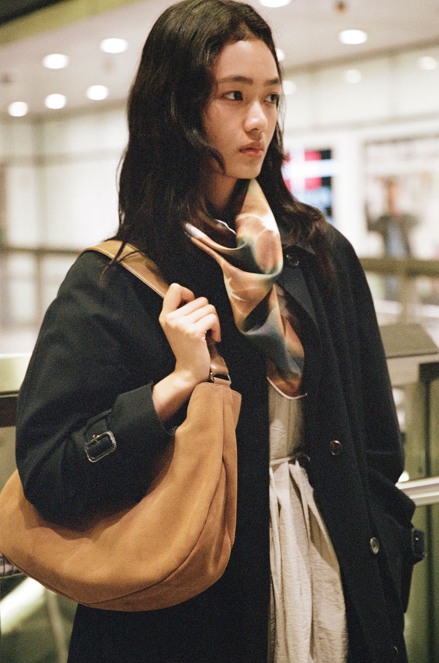 SAC NACELLE SUEDE CAMEL