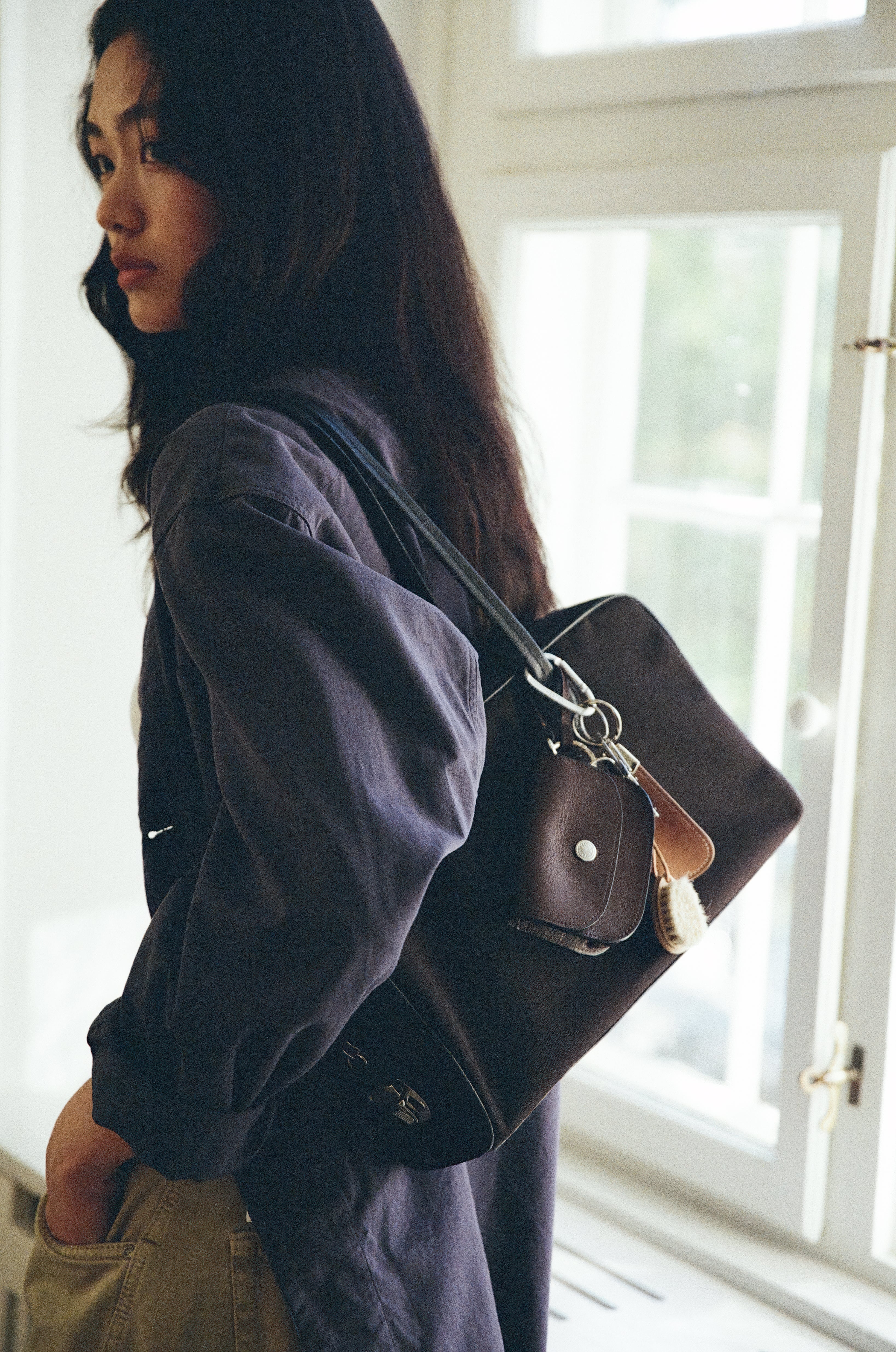 【本日のみ値下】トゥティエ　ロケトワル スモールバッグ ブラック SAC LOQUET TOILE SMALL BLACK – TOUT Y EST JP