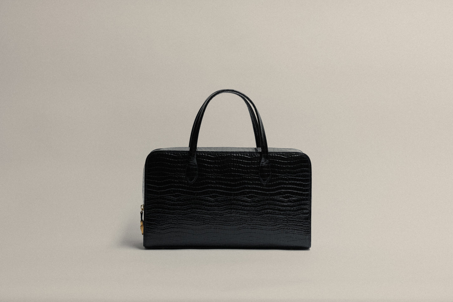 SAC LOQUET CROCO BLACK