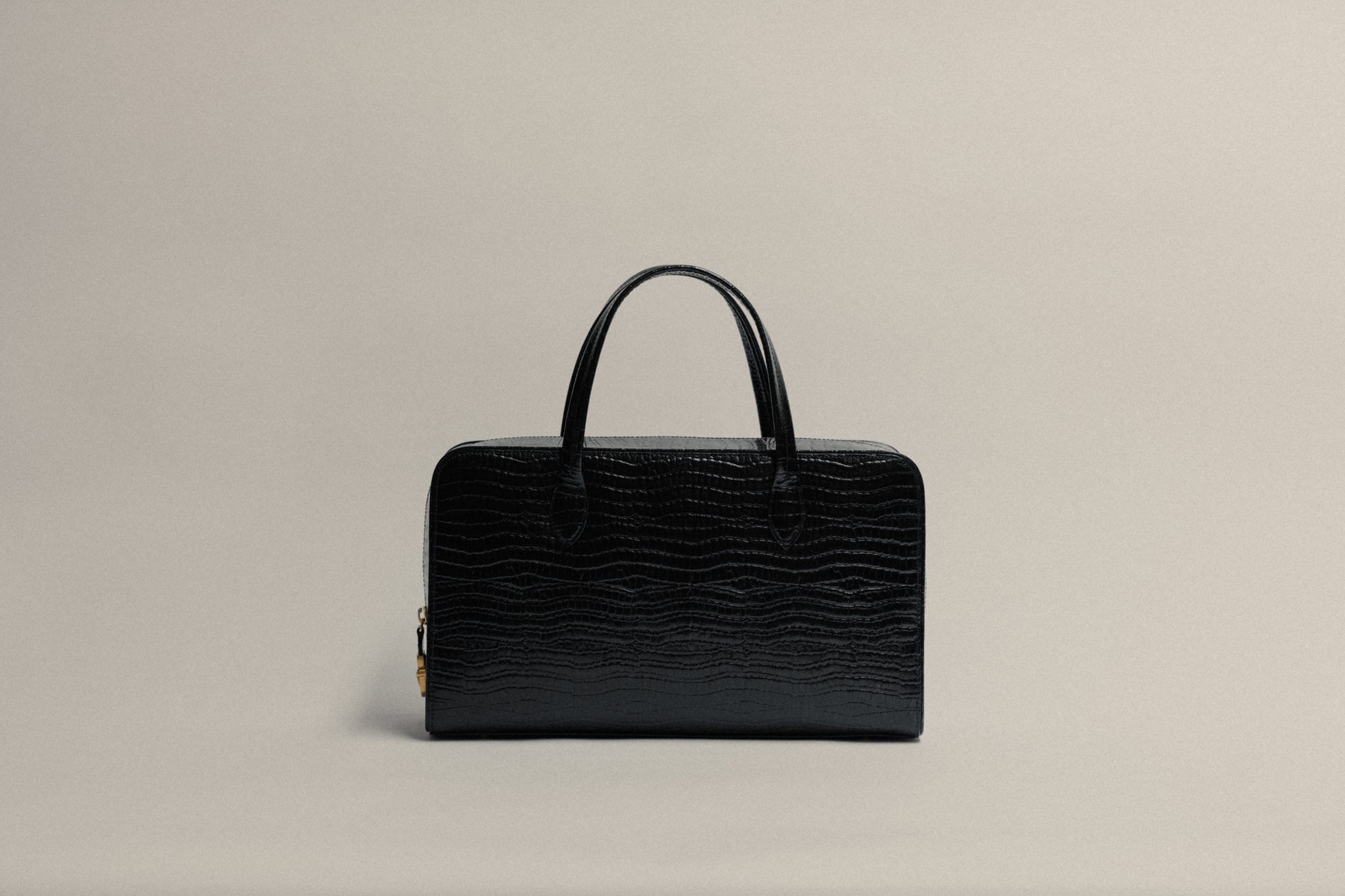 SAC LOQUET CROCO BLACK