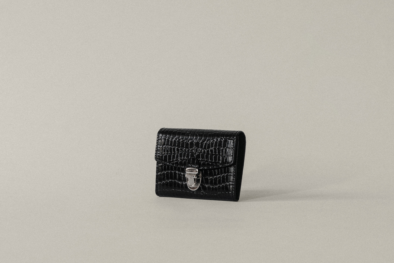 PORTE CARTES LOQUET CROCO BLACK – TOUT Y EST JP