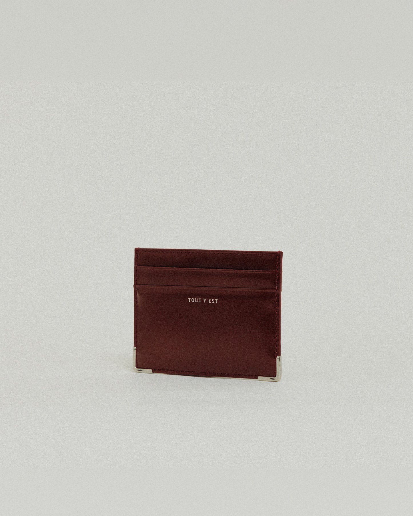 PORTE CARTES ANGLES BURGUNDY