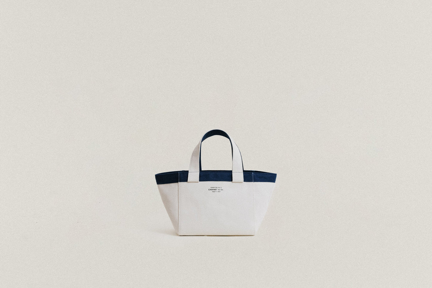 CABINET&CO. TOTE SMALL NAVY