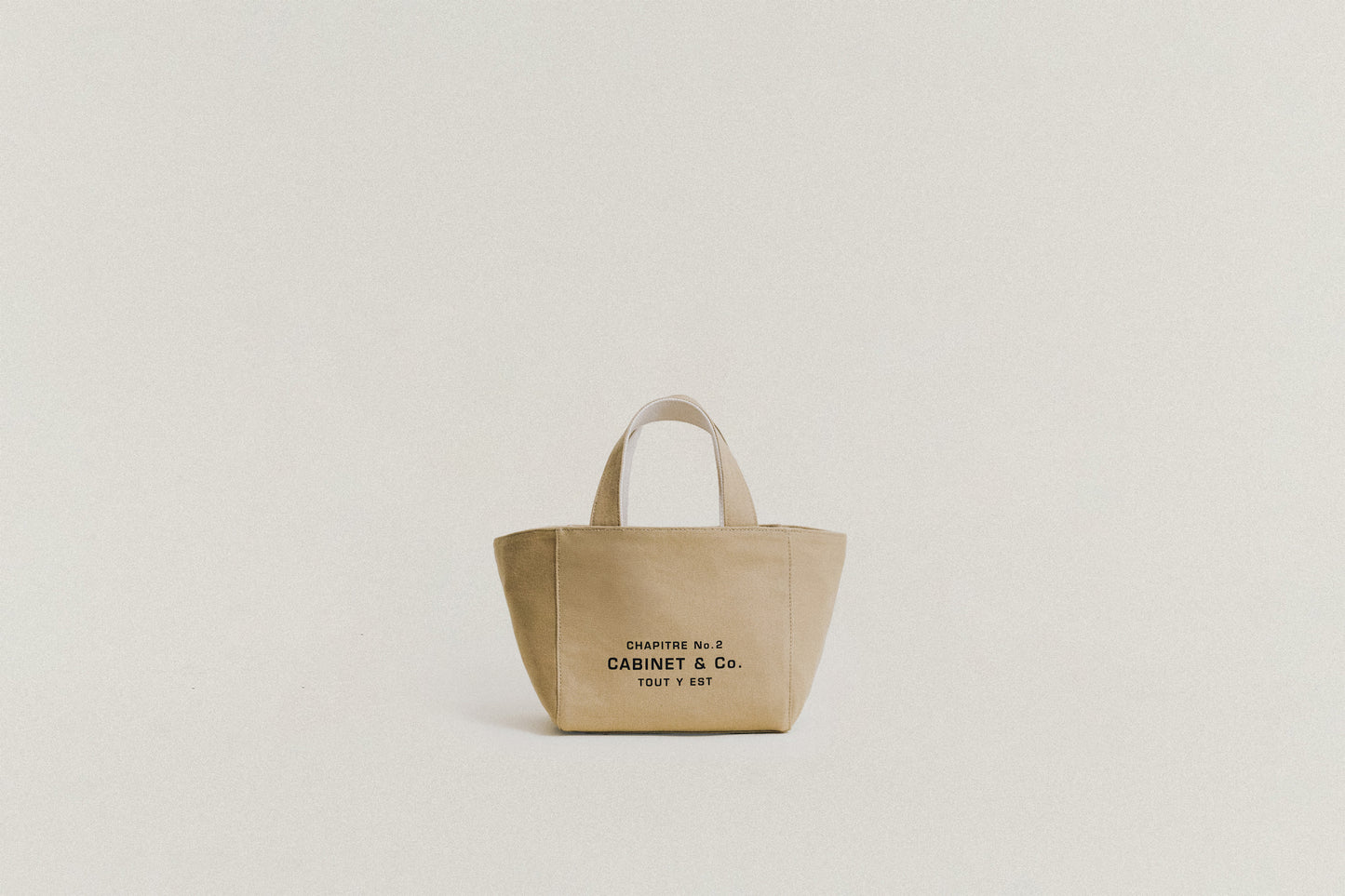 CABINET&CO. TOTE SMALL BEIGE