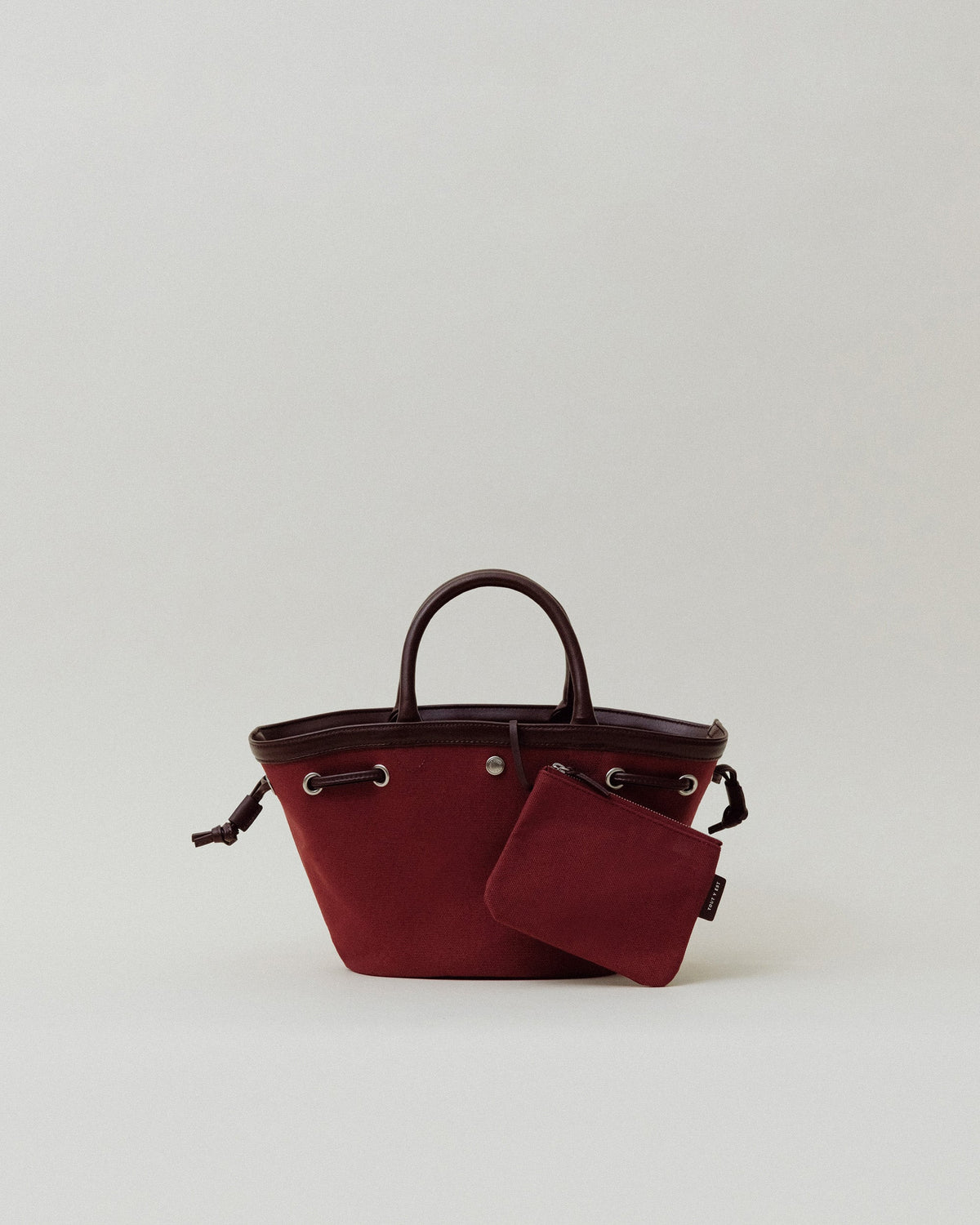 SAC COQUILLE MINI BURGUNDY