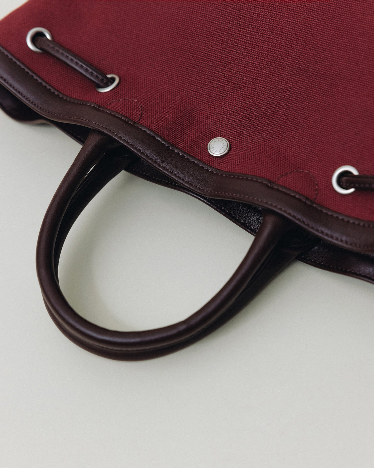 SAC COQUILLE MINI BURGUNDY