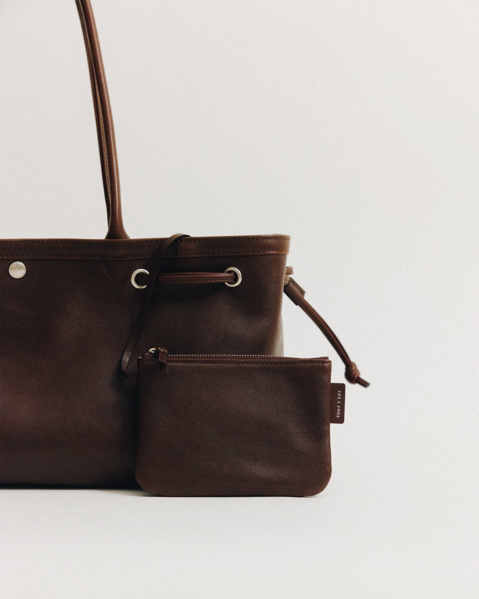 SAC COQUILLE BASSE SOFT BROWN