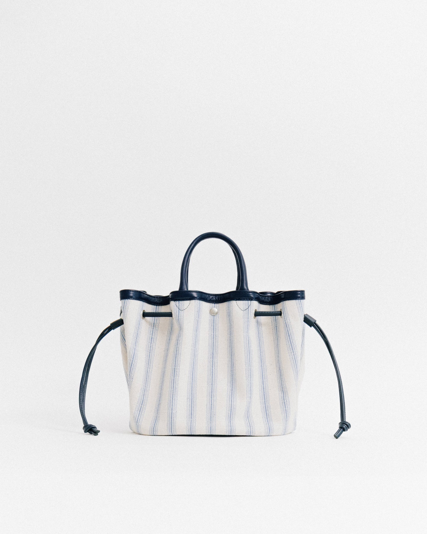 SAC COQUILLE SMALL BLUE STRIPE