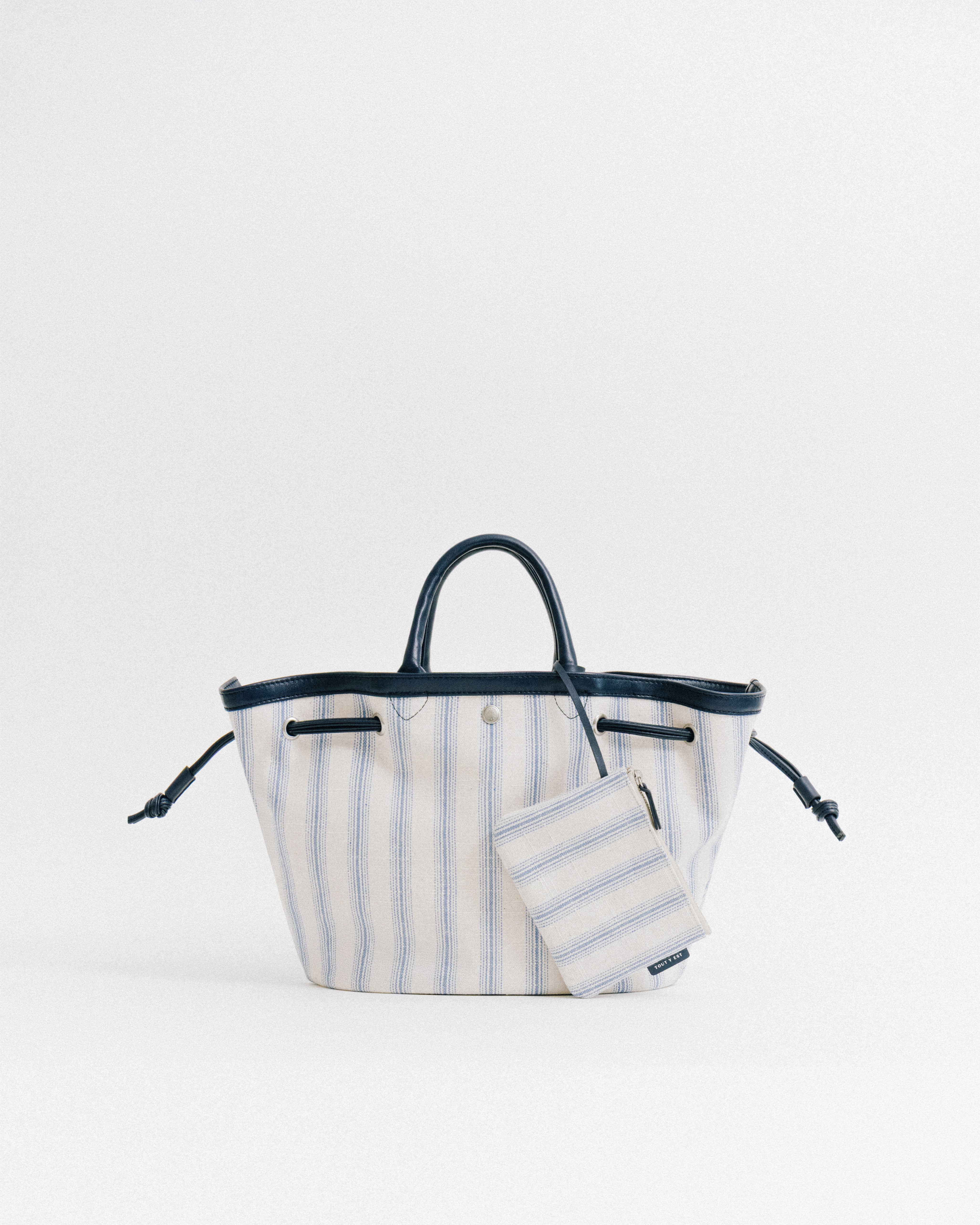 SAC COQUILLE SMALL BLUE STRIPE – TOUT Y EST JP