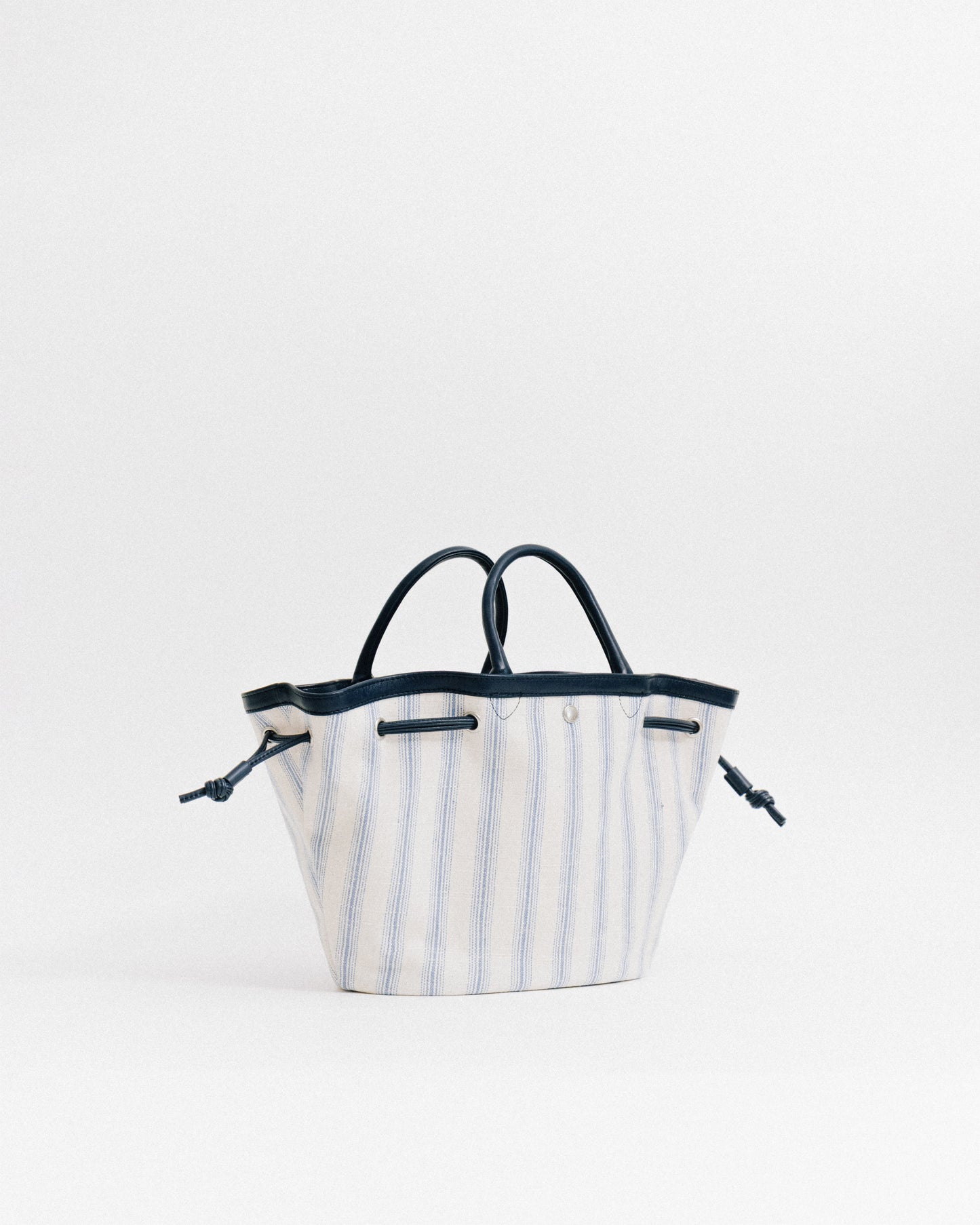 SAC COQUILLE SMALL BLUE STRIPE