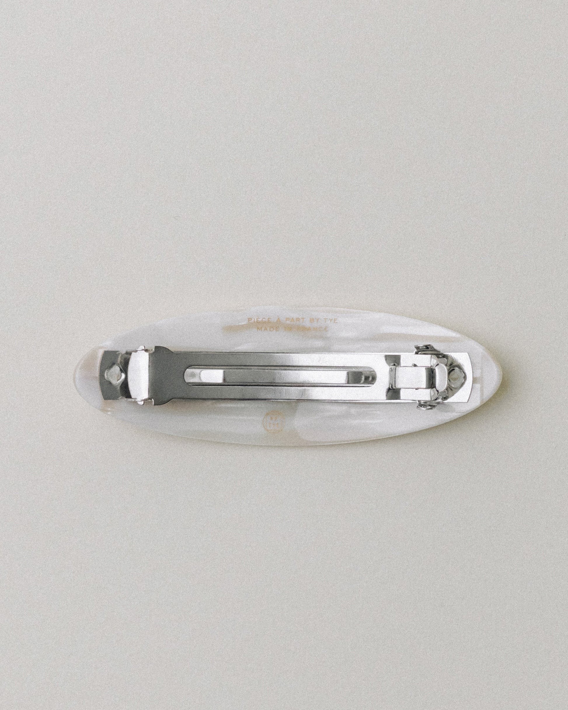 BARRETTE OVALE IVORY
