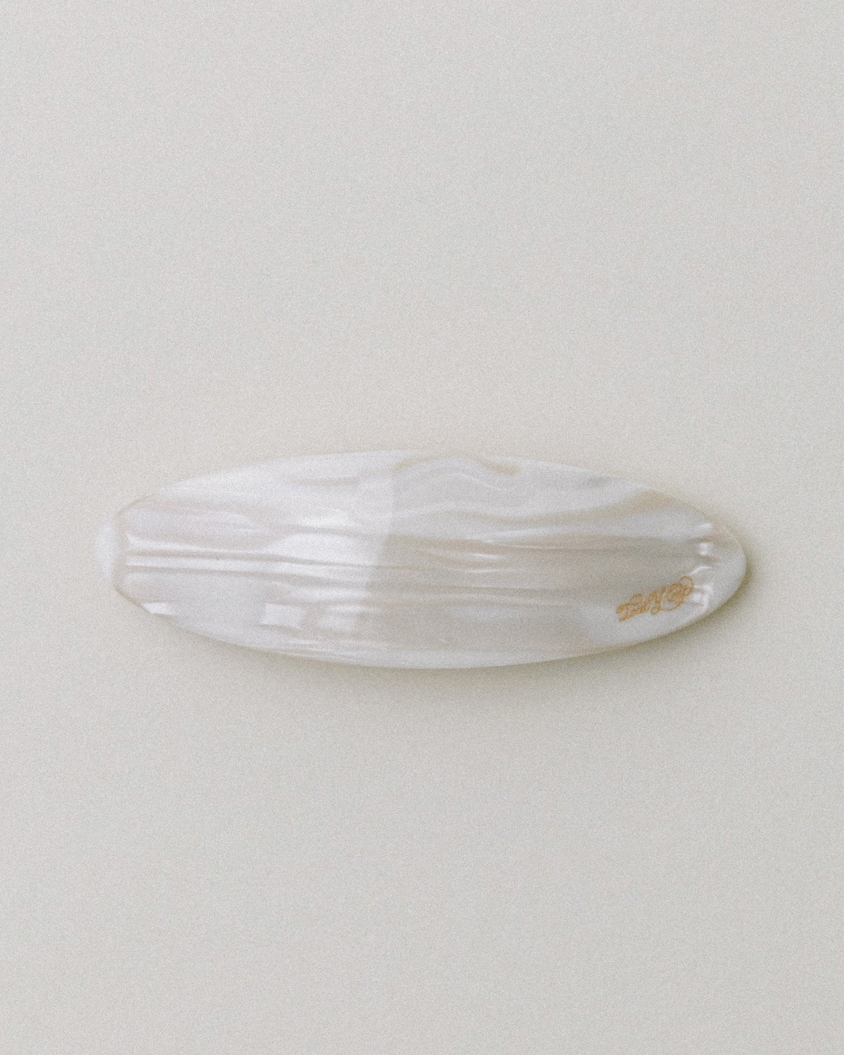 BARRETTE OVALE IVORY