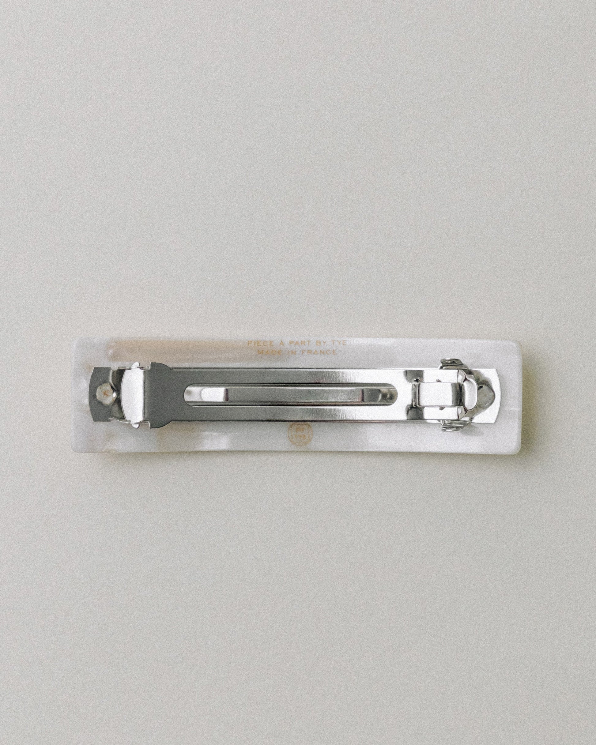 BARRETTE CARRÉE LARGE IVORY
