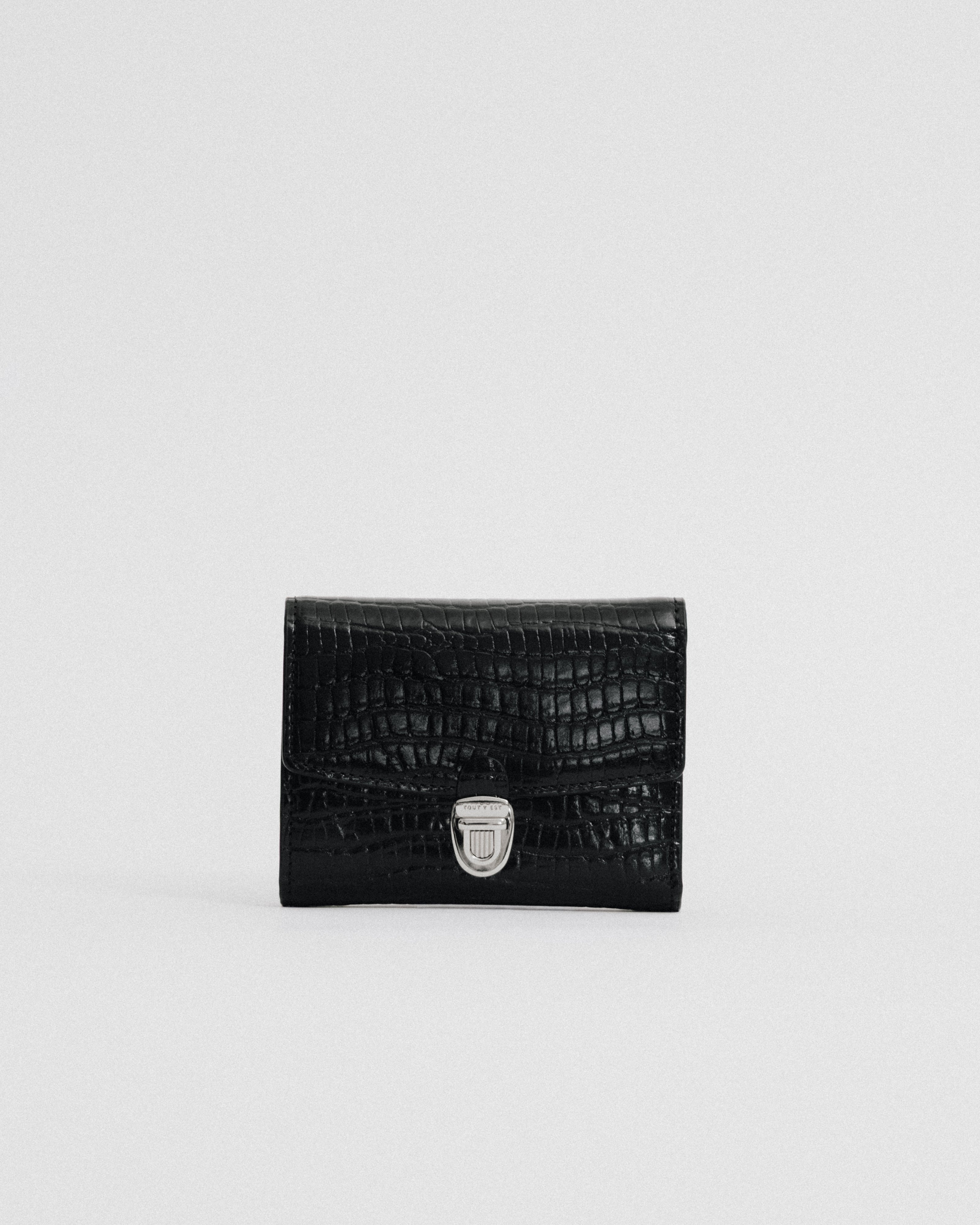 PORTEFEUILLE LOQUET CROCO BLACK – TOUT Y EST JP