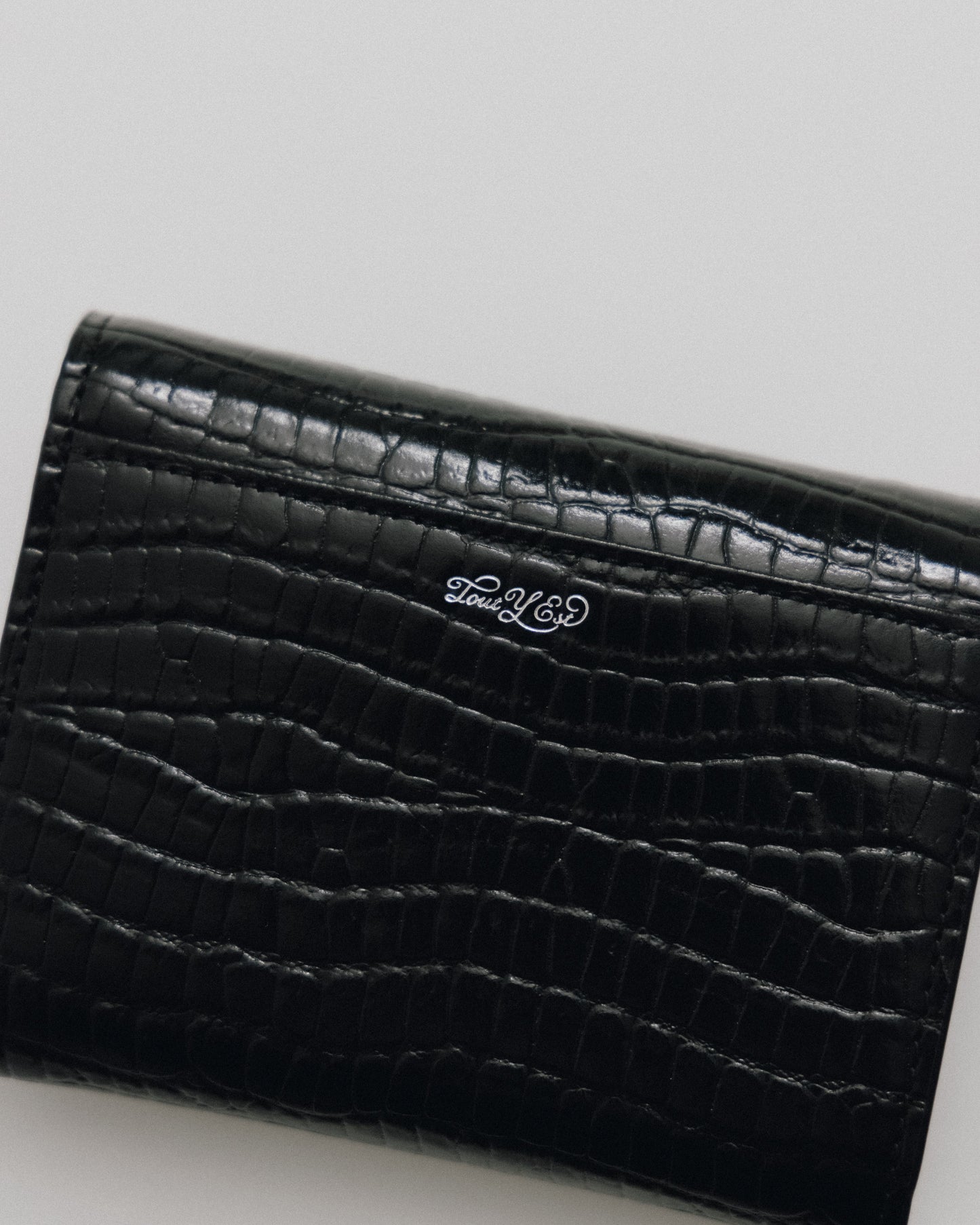 PORTEFEUILLE LOQUET CROCO BLACK