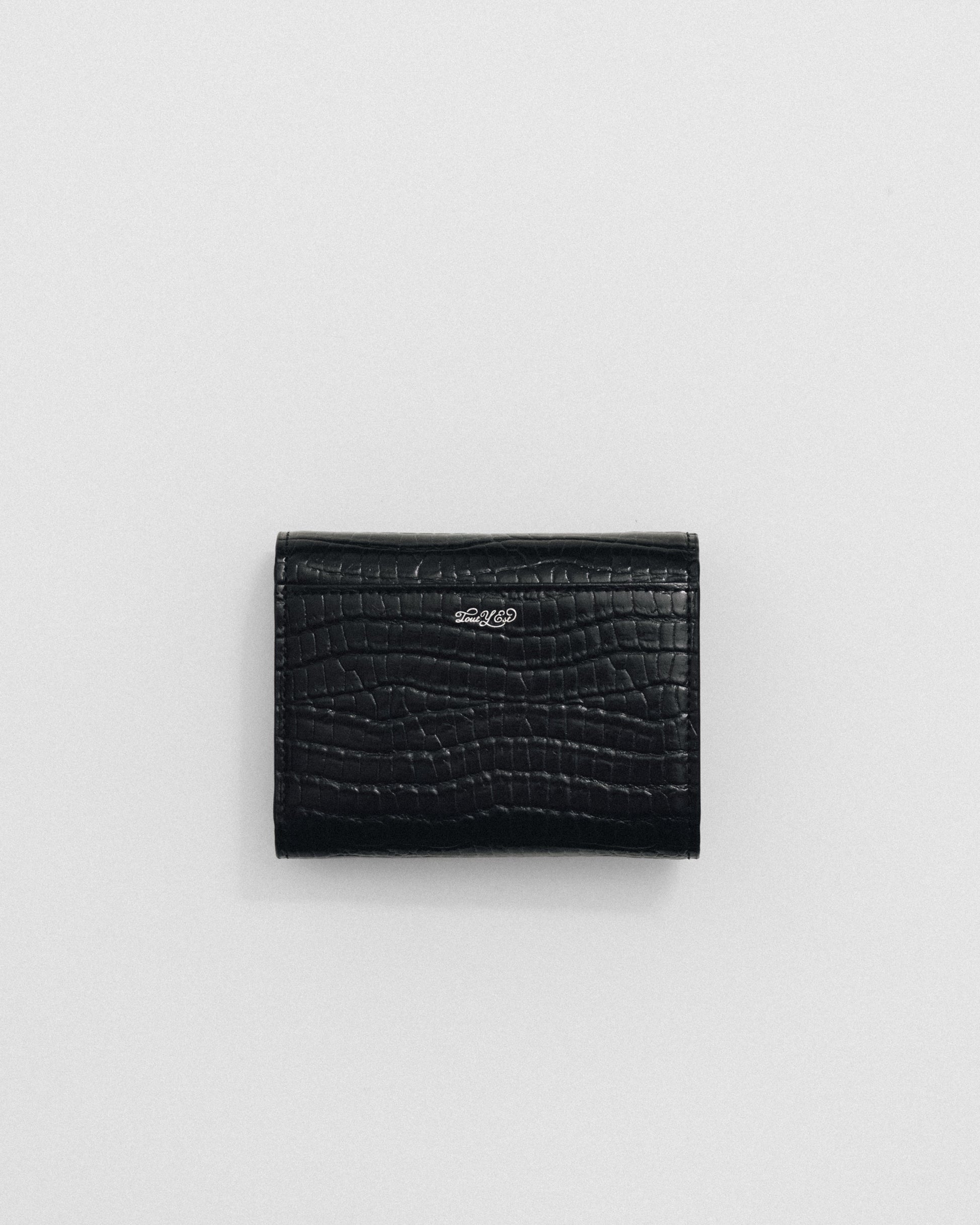 PORTEFEUILLE LOQUET CROCO BLACK