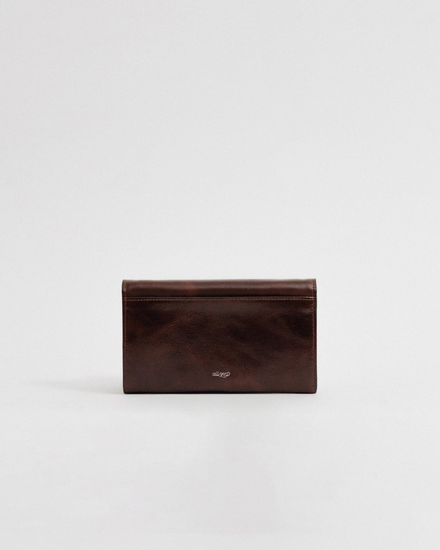 PORTE CARTES LOQUET ÉPAULE BROWN