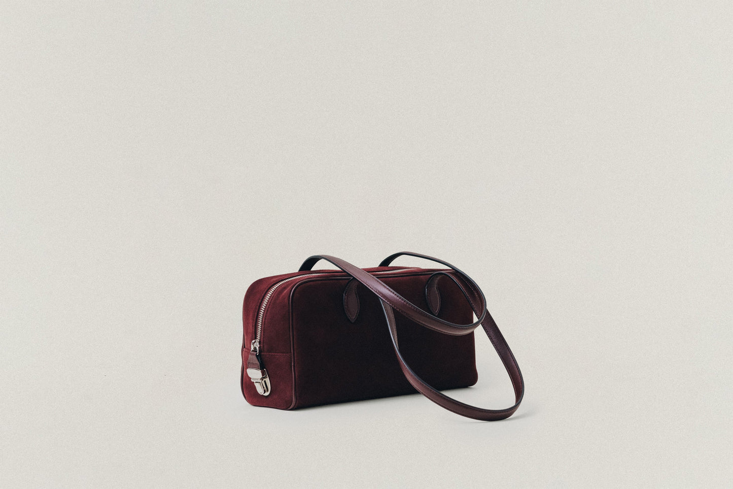 SAC LOQUET SMALL SUEDE BURGUNDY