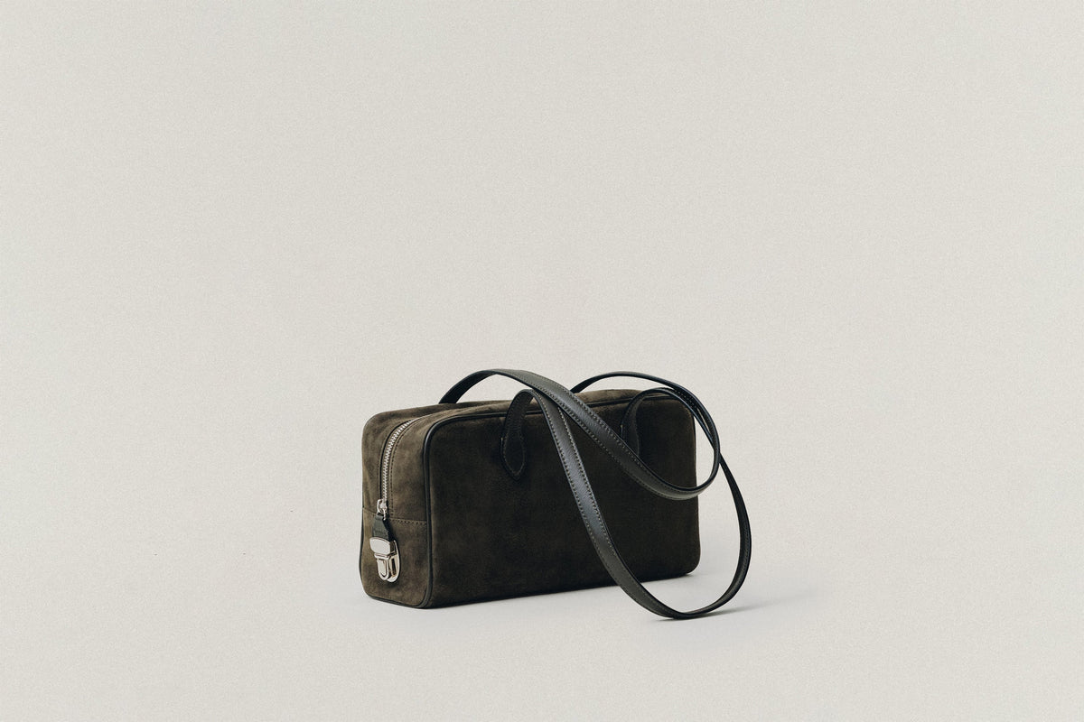 SAC LOQUET SMALL SUEDE KHAKI – TOUT Y EST JP